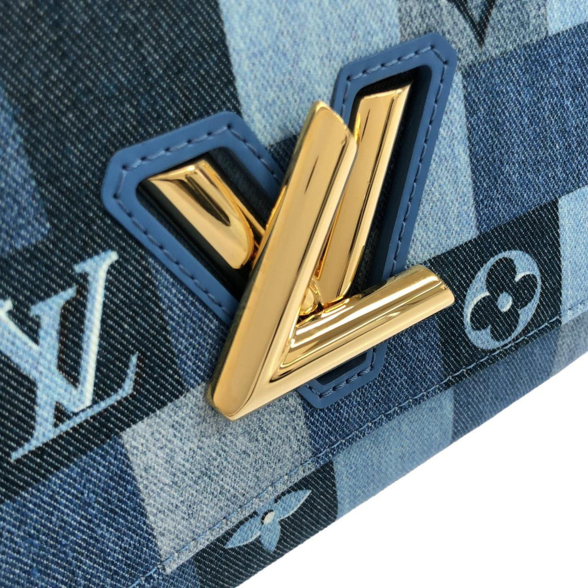 Louis Vuitton Blue Rouge Denim Shoulder Bag (Pre-Owned)