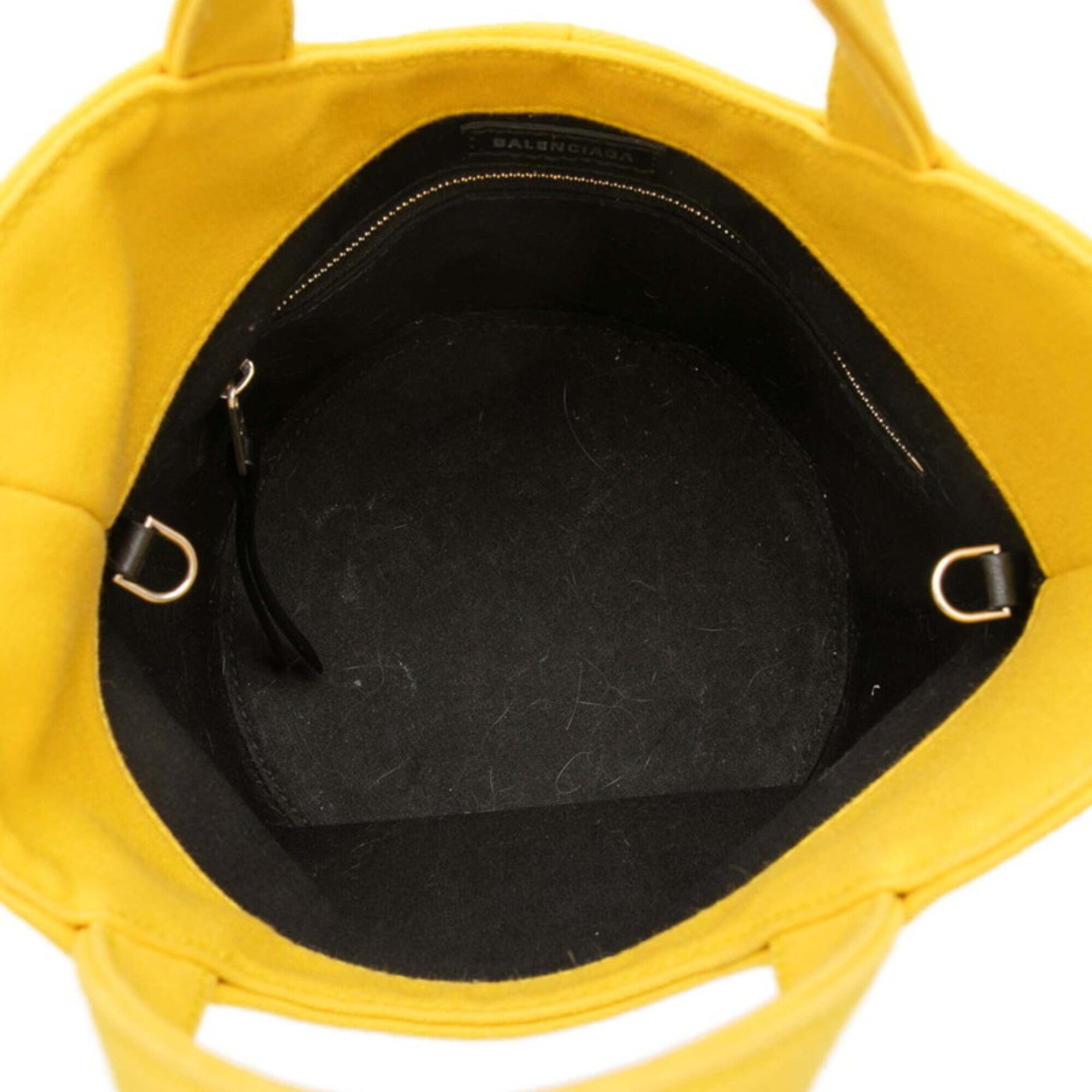 Balenciaga Yellow Canvas Handbag Shoulder Bag (Pre-Owned)