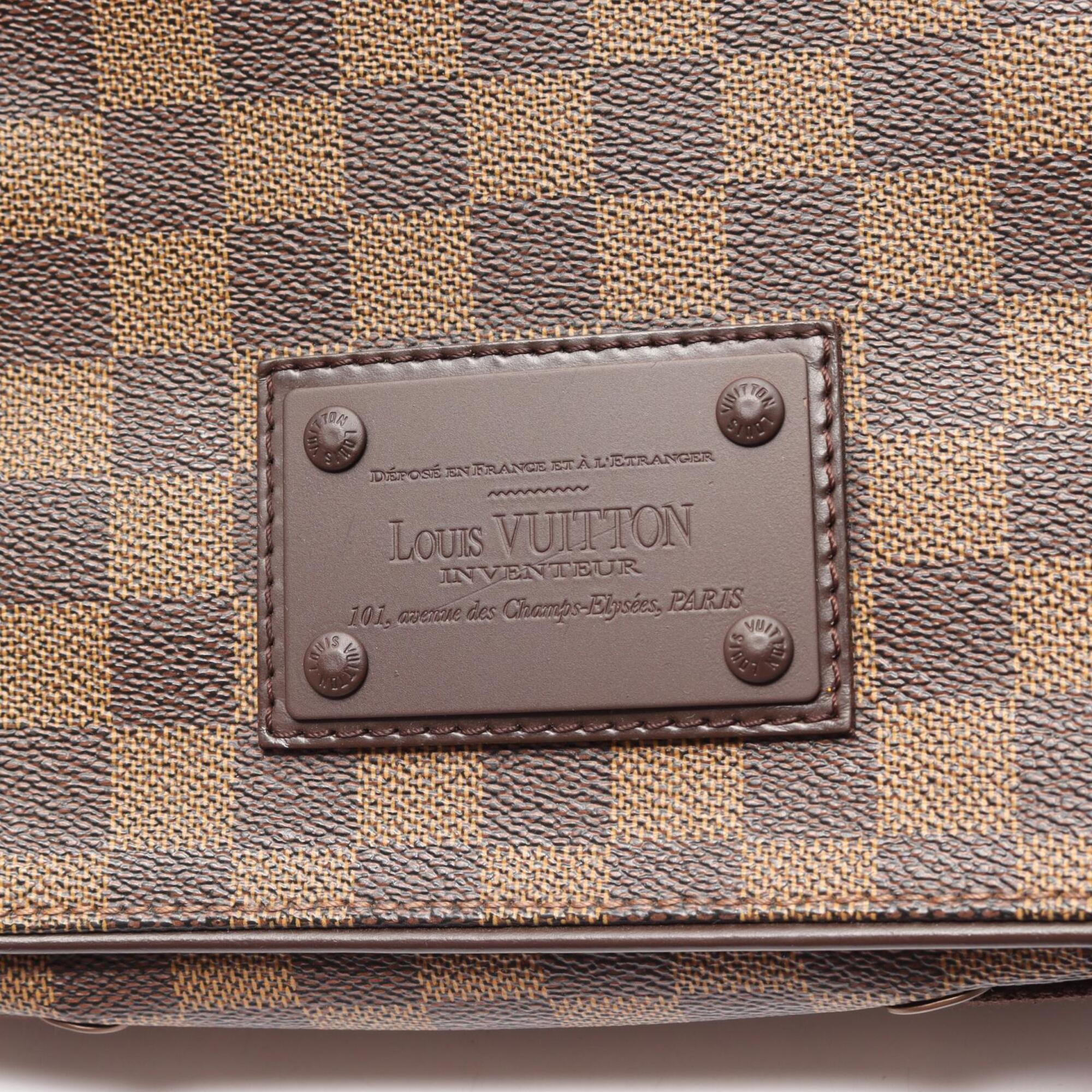 Louis Vuitton Brown Coated Canvas Leather Shoulder Bag (Pre-Owned)