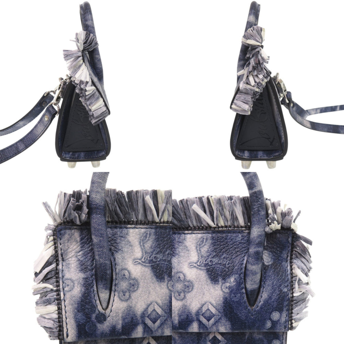 Christian Louboutin Navy Leather Shoulder Bag (Pre-Owned)