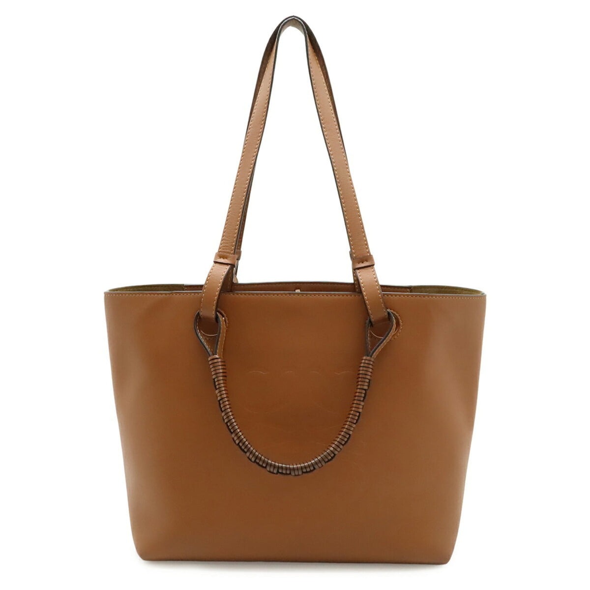Loewe Brown Leather Handbag Shoulder Bag Tote Bag (Pre-Owned)
