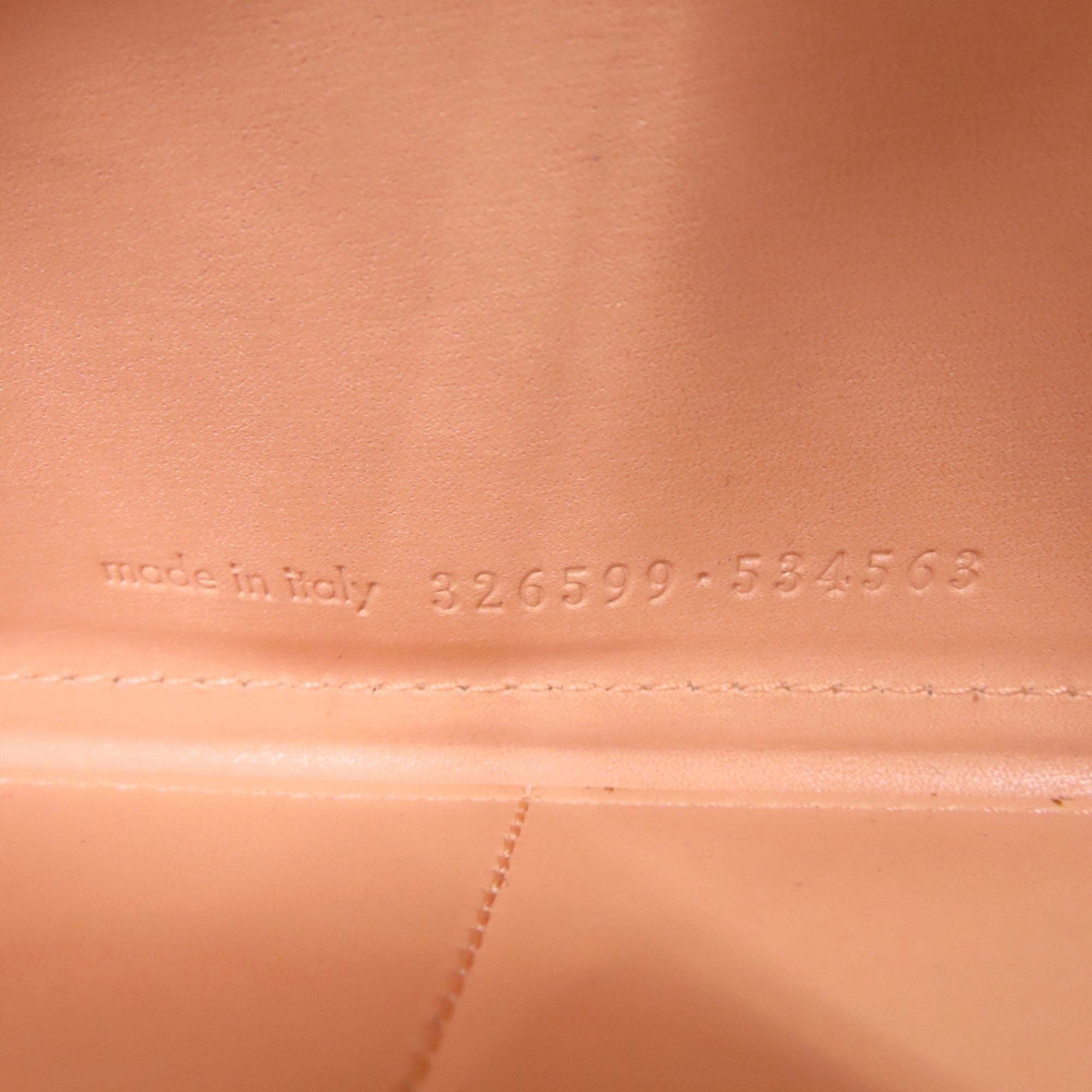 Yves Saint Laurent Salmon Pink Leather Long Wallet (Bi-Fold) (Pre-Owned)