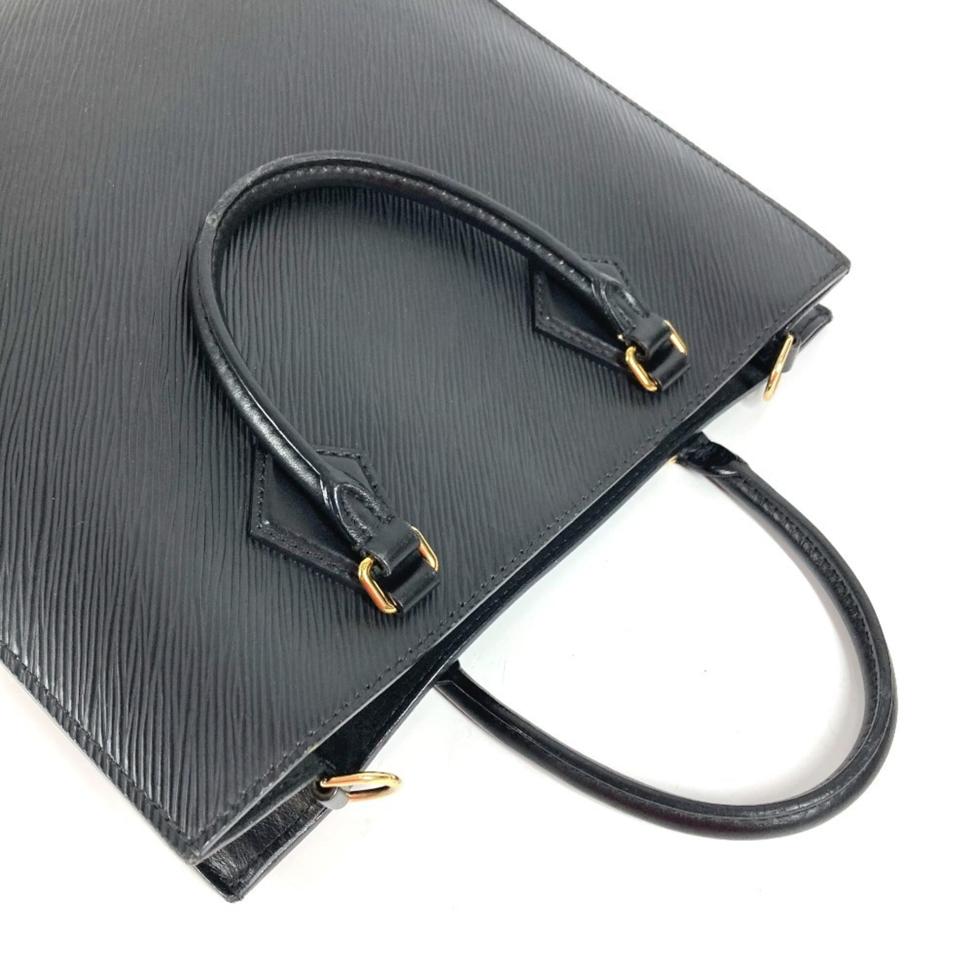 Louis Vuitton Black Epi Leather Handbag Shoulder Bag Tote Bag (Pre-Owned)