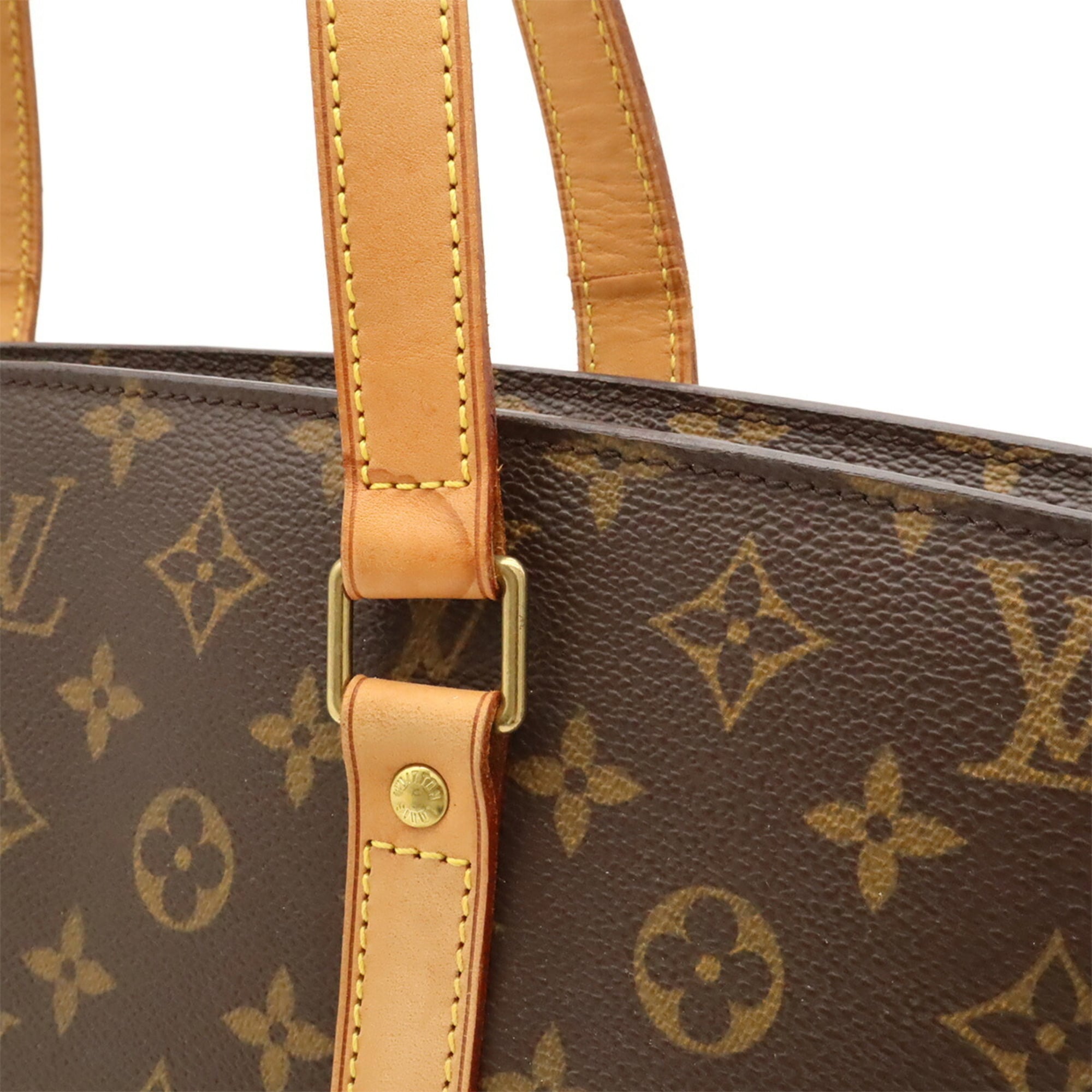 Louis Vuitton Brown Monogram Canvas Shoulder Bag Tote Bag (Pre-Owned)