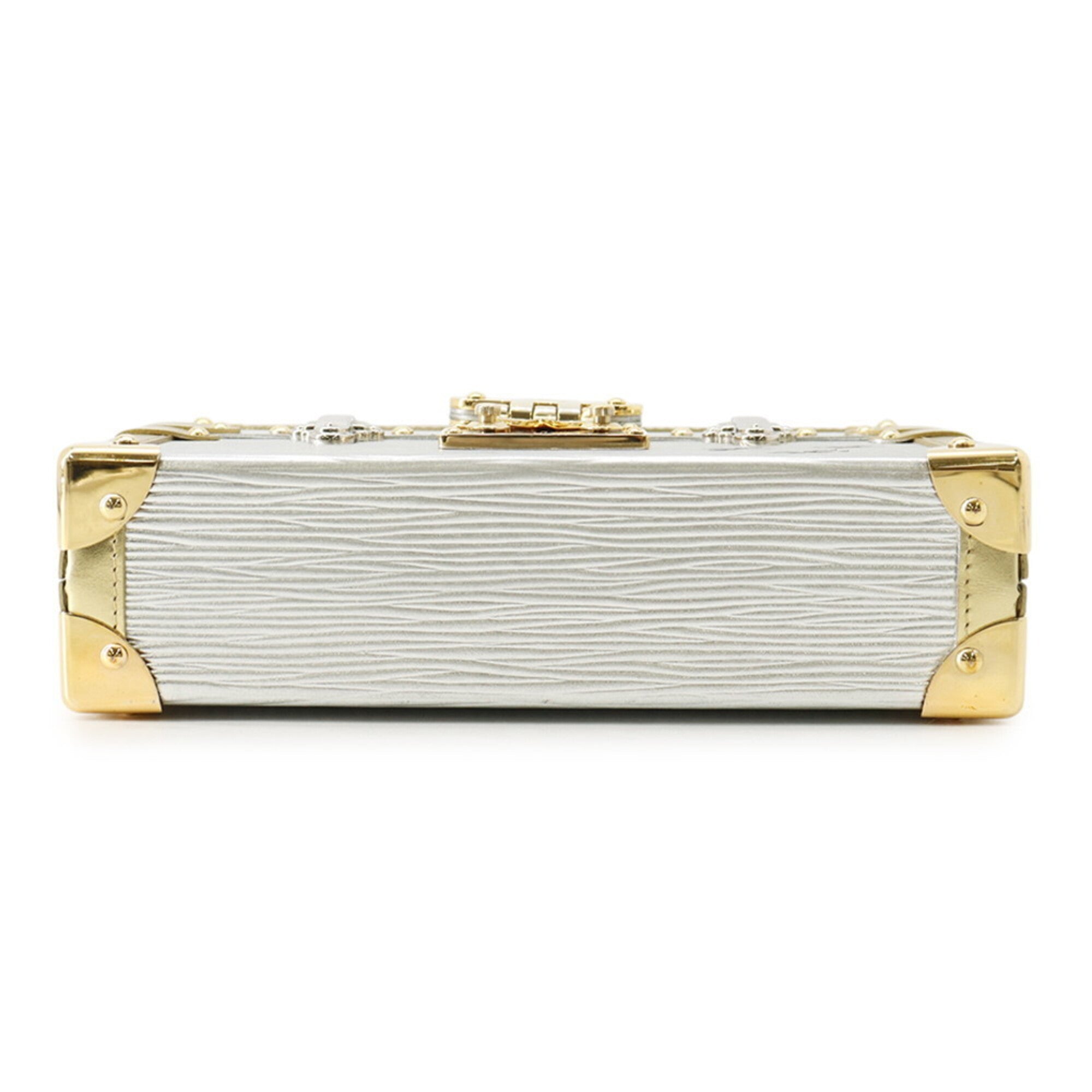 Louis Vuitton Epi Electric Gold Silver Clutch Bag Handbag Shoulder Bag (Pre-Owned)