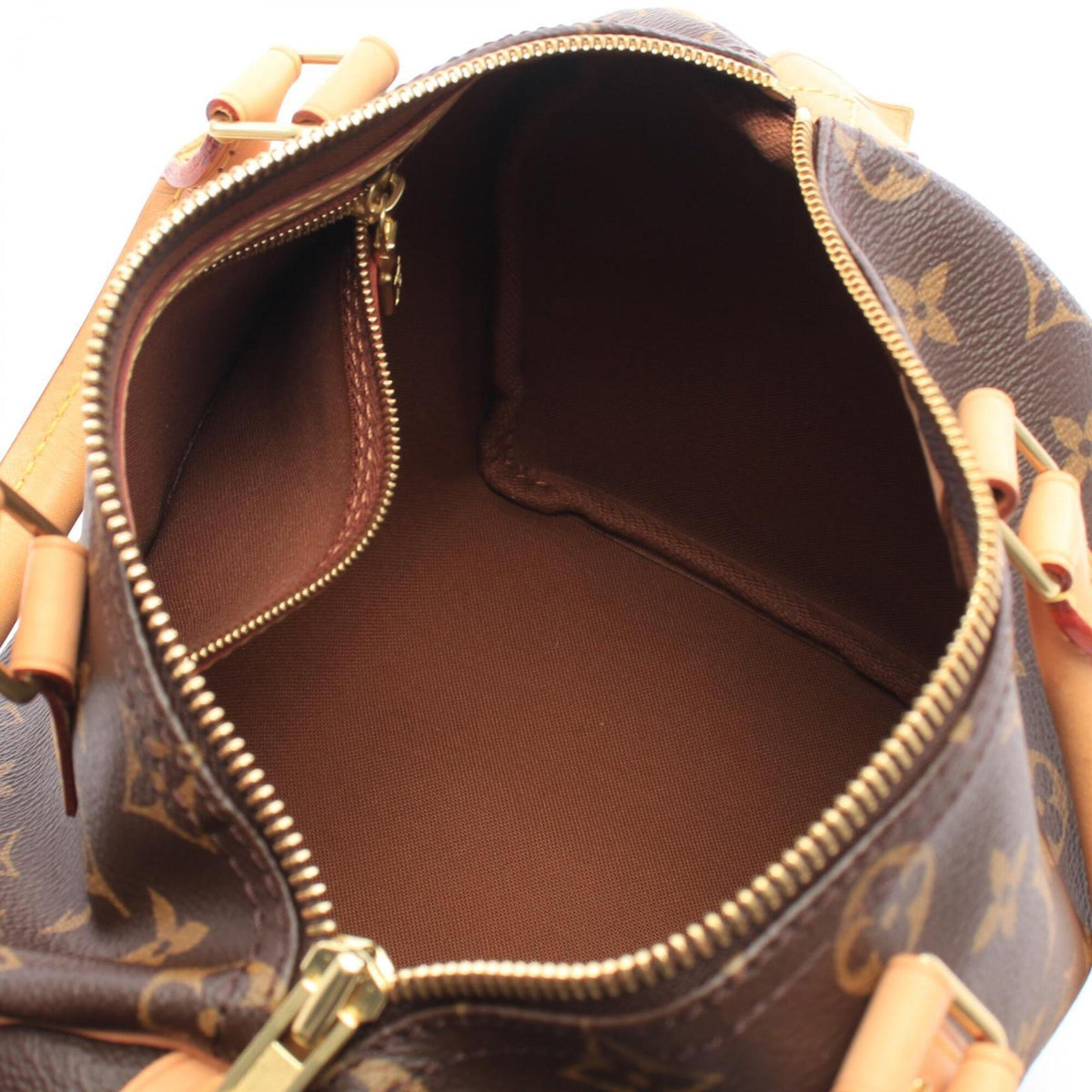 Louis Vuitton Brown Coated Canvas Monogram Leather Handbag (Pre-Owned)