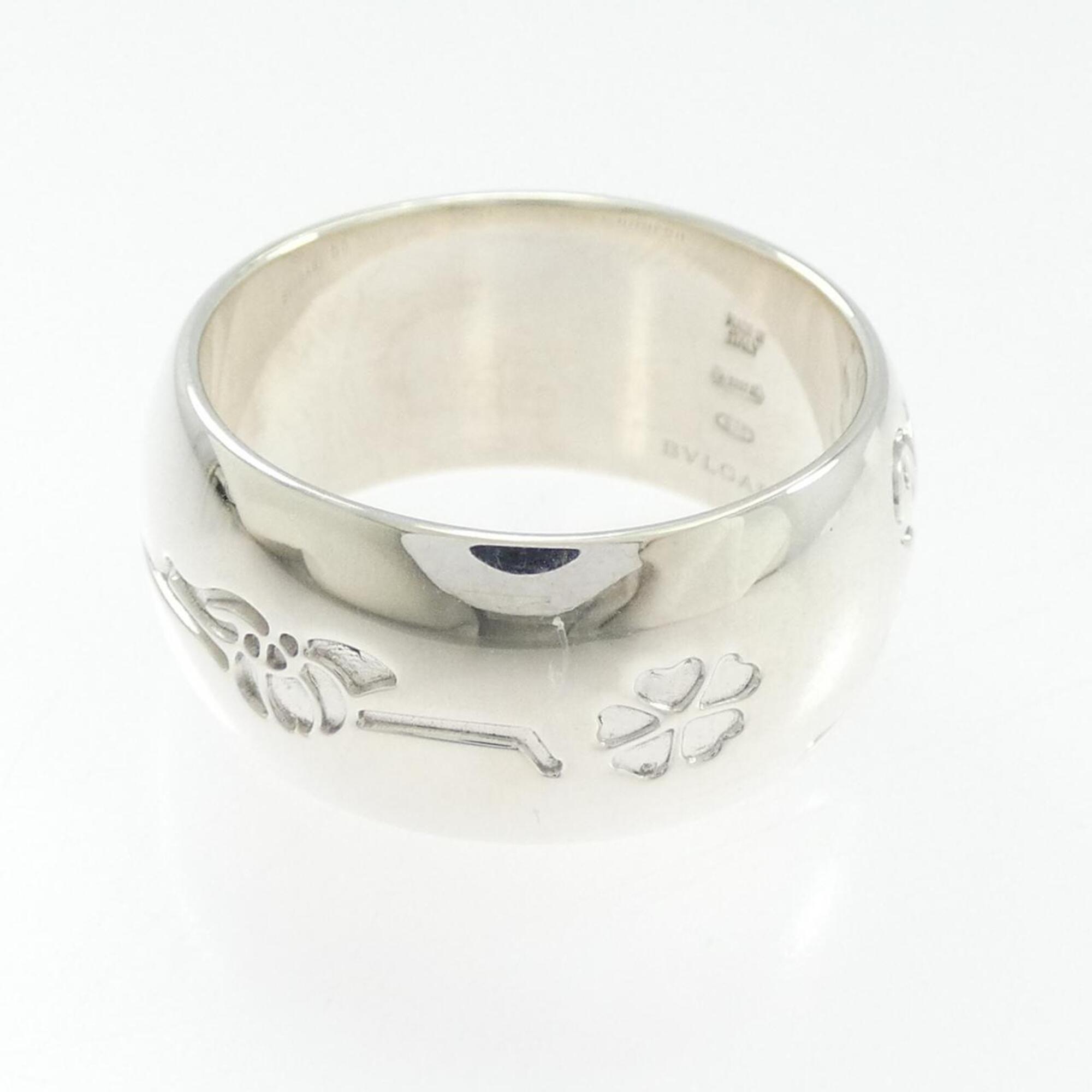 Bvlgari Silver Silver 925 Band Ring (Pre-Owned)
