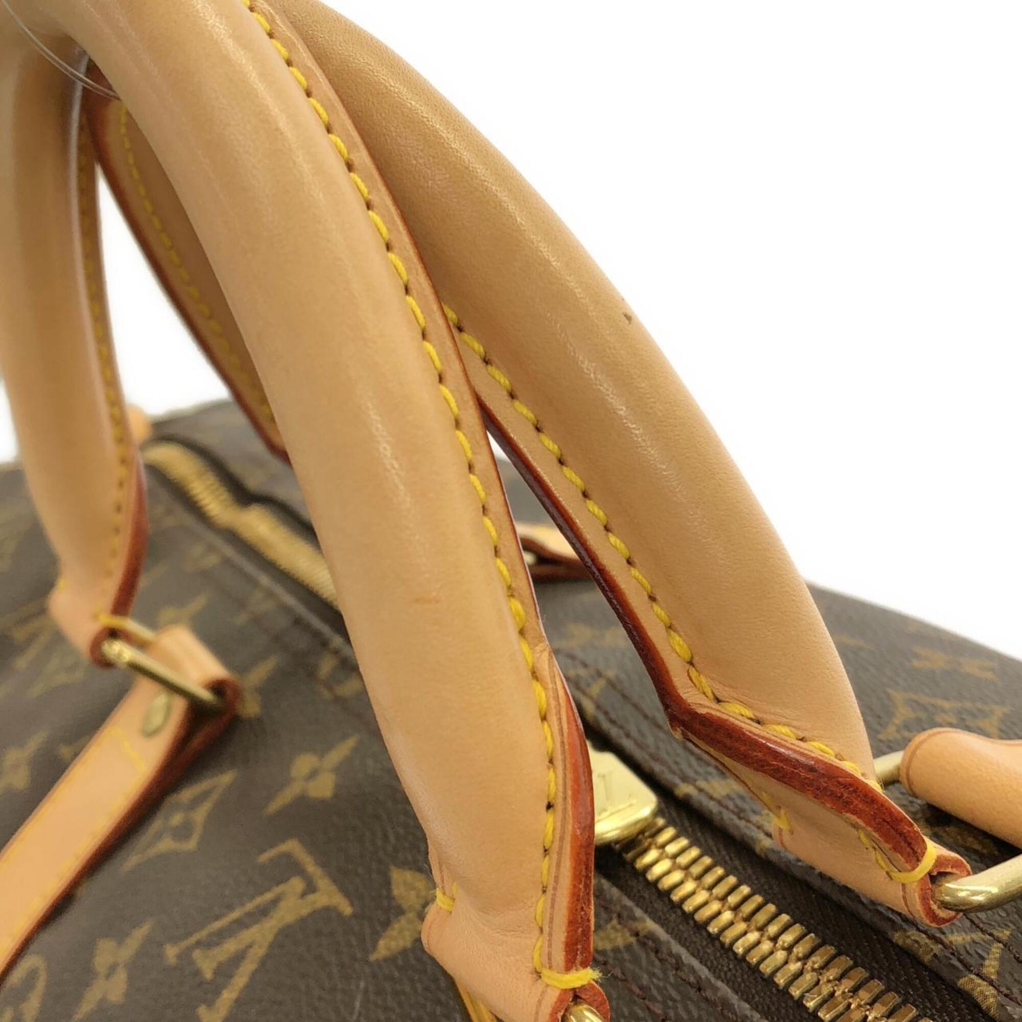 Louis Vuitton Marron Coated Canvas Boston Bag (Pre-Owned)
