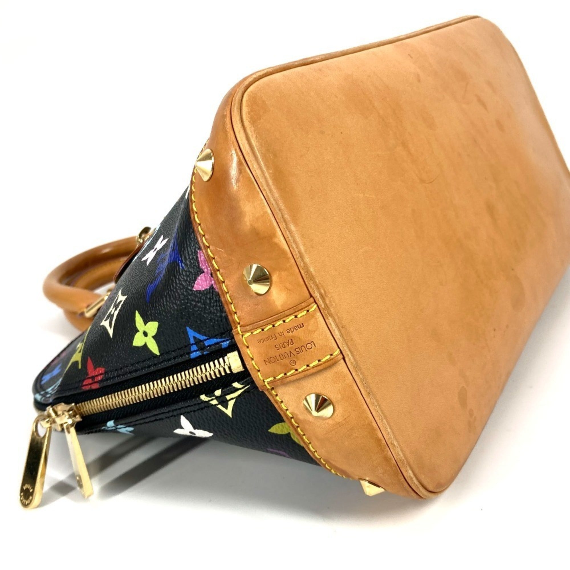 Louis Vuitton Black Multi-Color Noir Monogram Multicolore Handbag Tote Bag (Pre-Owned)