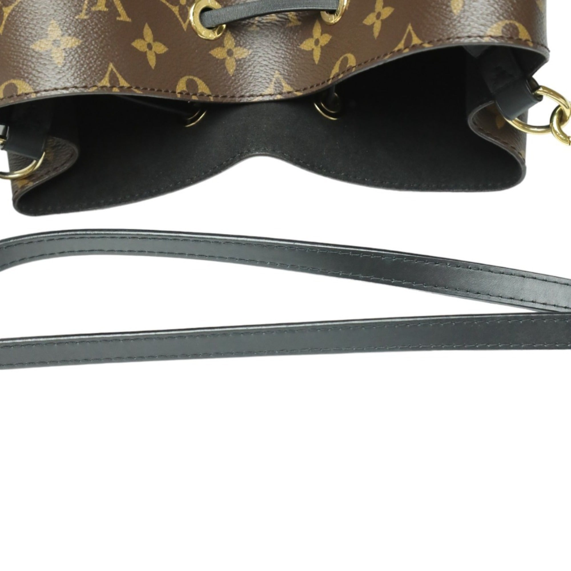 Louis Vuitton Brown Noir Monogram Canvas Shoulder Bag (Pre-Owned)