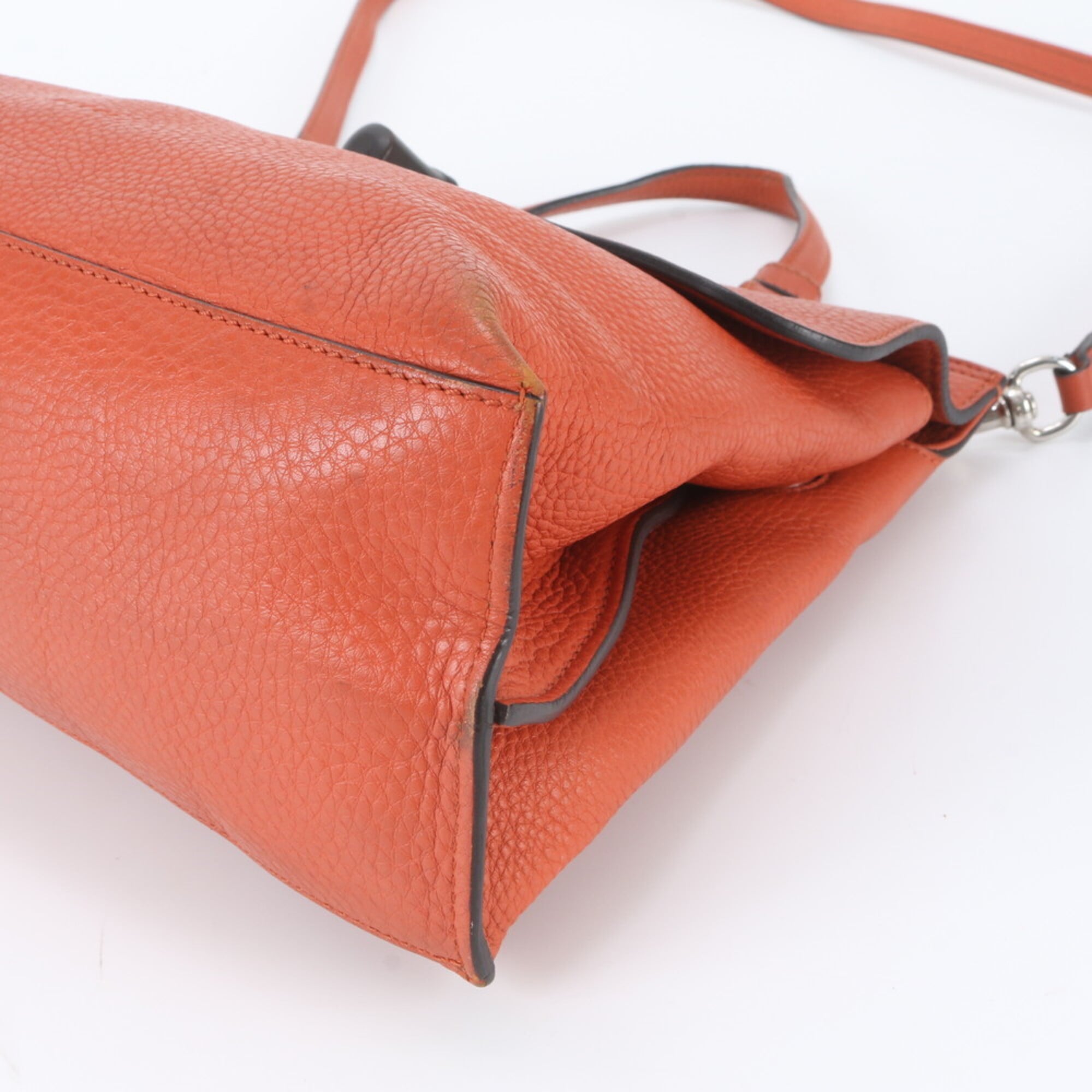 Gucci Orange Leather Crossbody Bag Handbag Shoulder Bag (Pre-Owned)