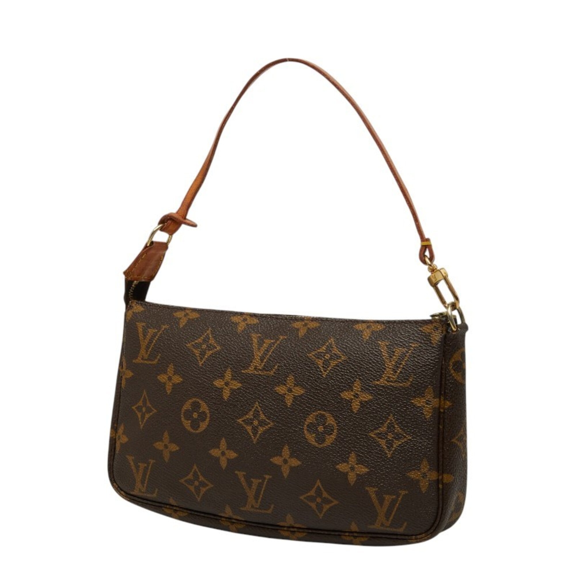 Louis Vuitton Brown Pvc Leather Handbag (Pre-Owned)