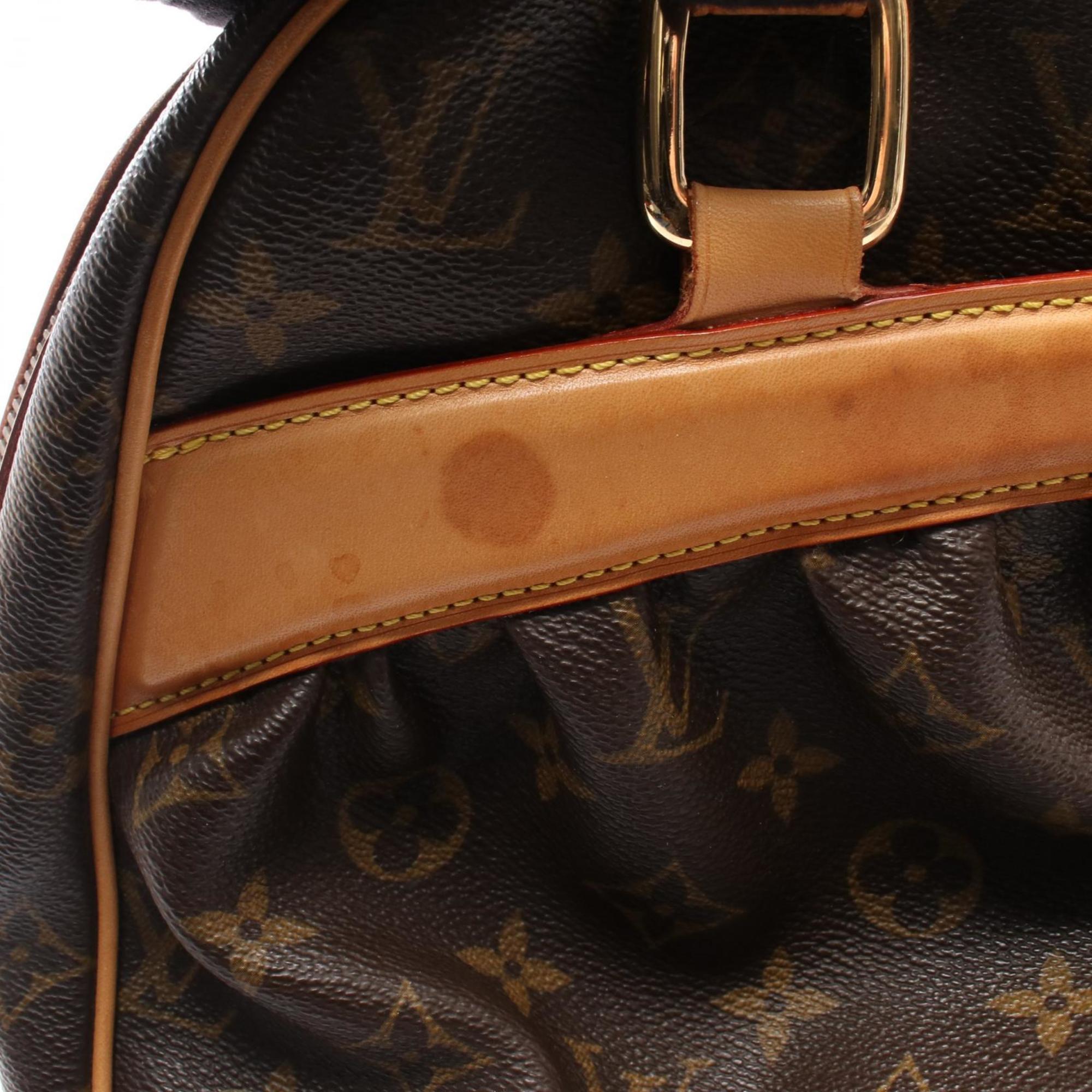 Louis Vuitton Brown Coated Canvas Leather Handbag (Pre-Owned)