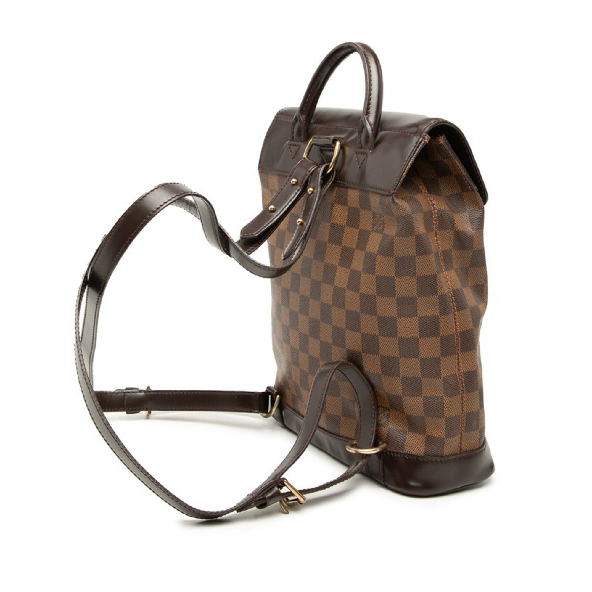 Louis Vuitton Brown Pvc Leather Backpack (Pre-Owned)