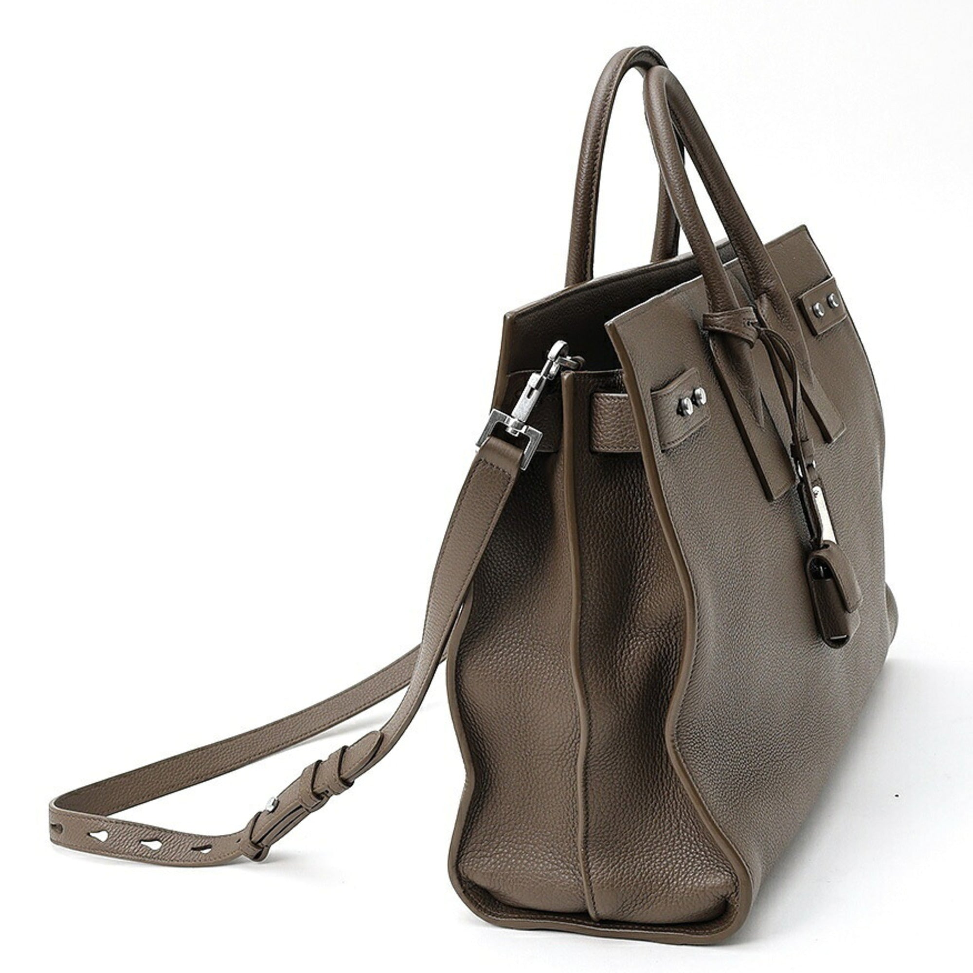Saint Laurent Brown Leather Handbag (Pre-Owned)