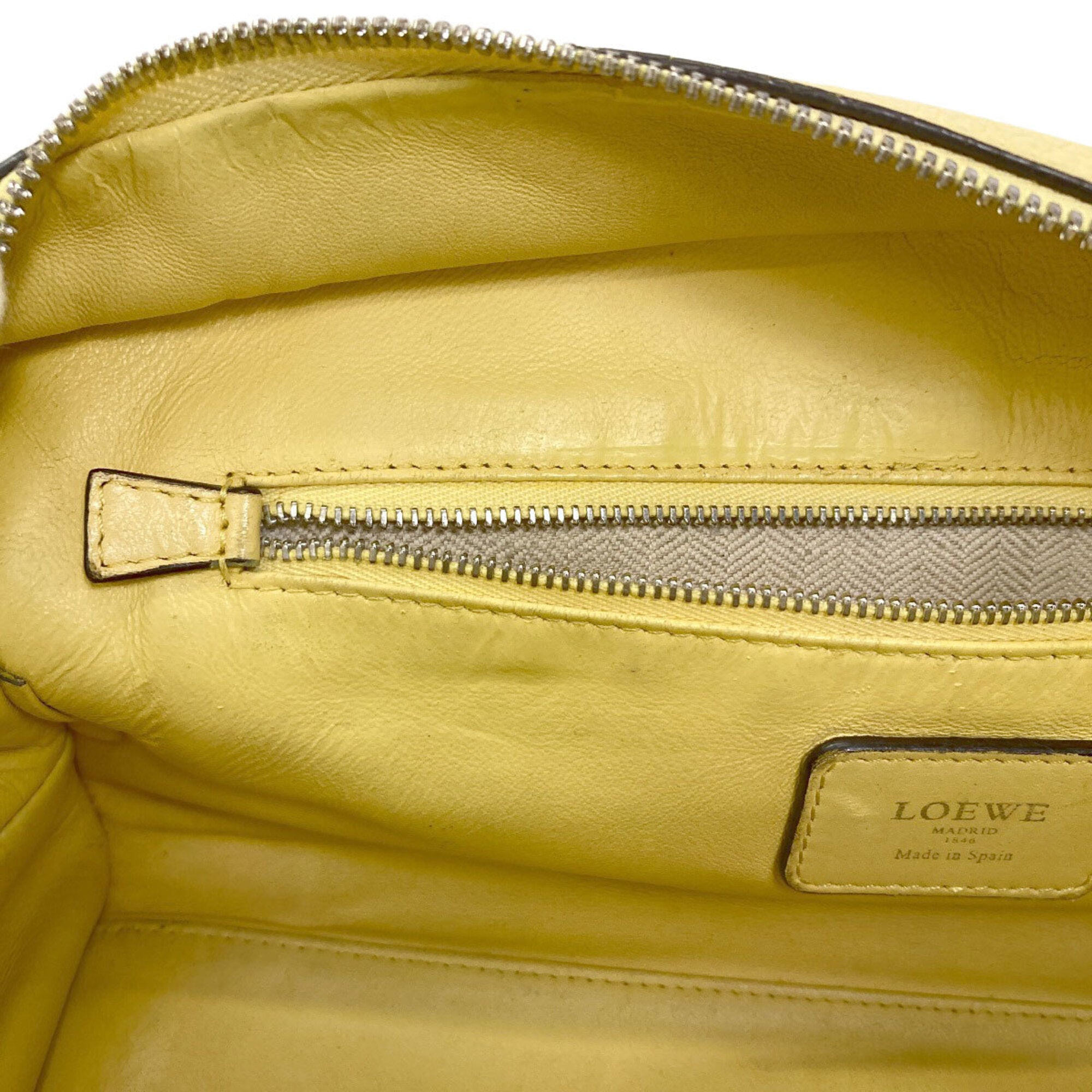 Loewe Yellow Leather Handbag (Pre-Owned)