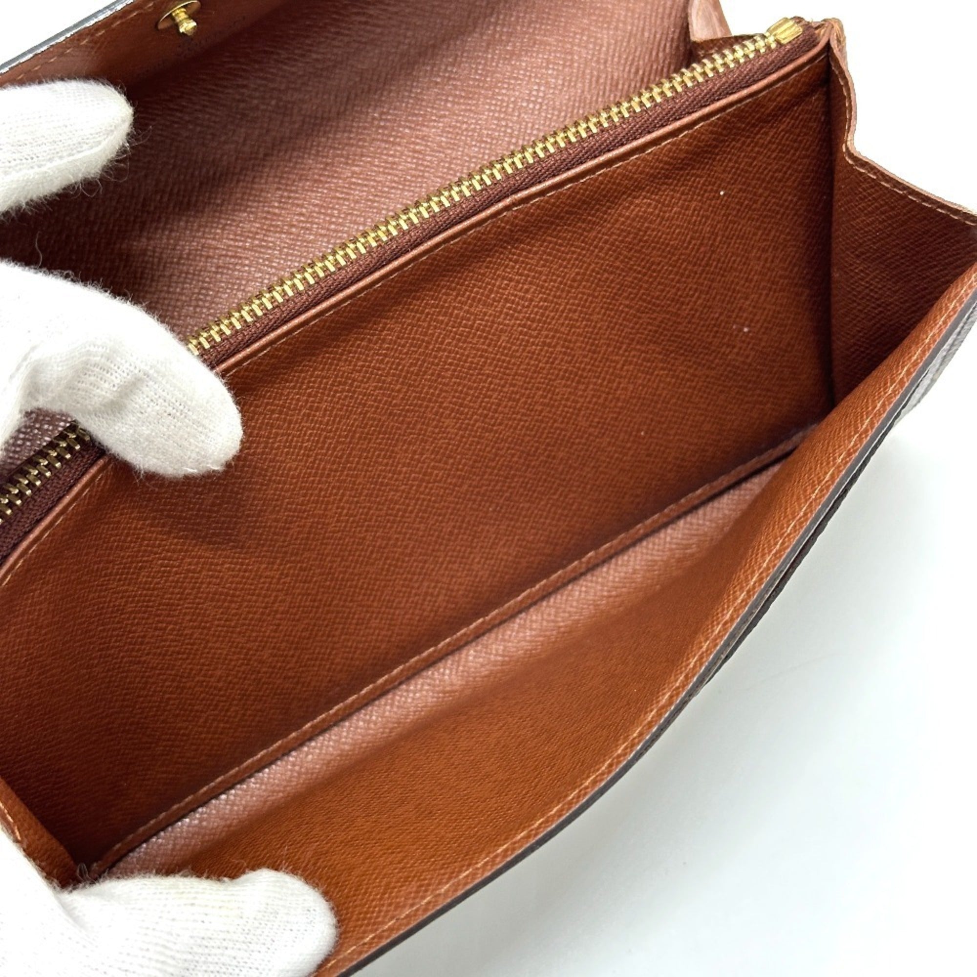 Louis Vuitton Brown Galle Monogram Monogram Long Wallet (Bi-Fold) (Pre-Owned)