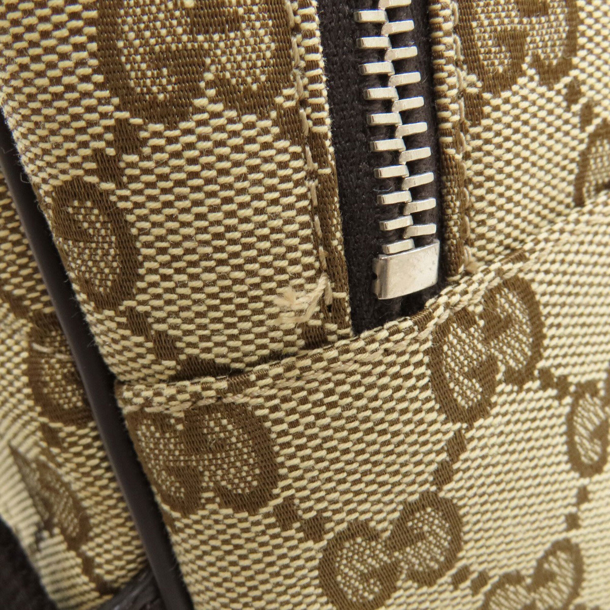 Gucci Beige Canvas Backpack (Pre-Owned)