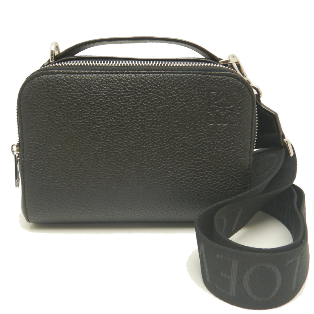 Loewe Black Leather Shoulder Bag Sling Bag (Pre-Owned)