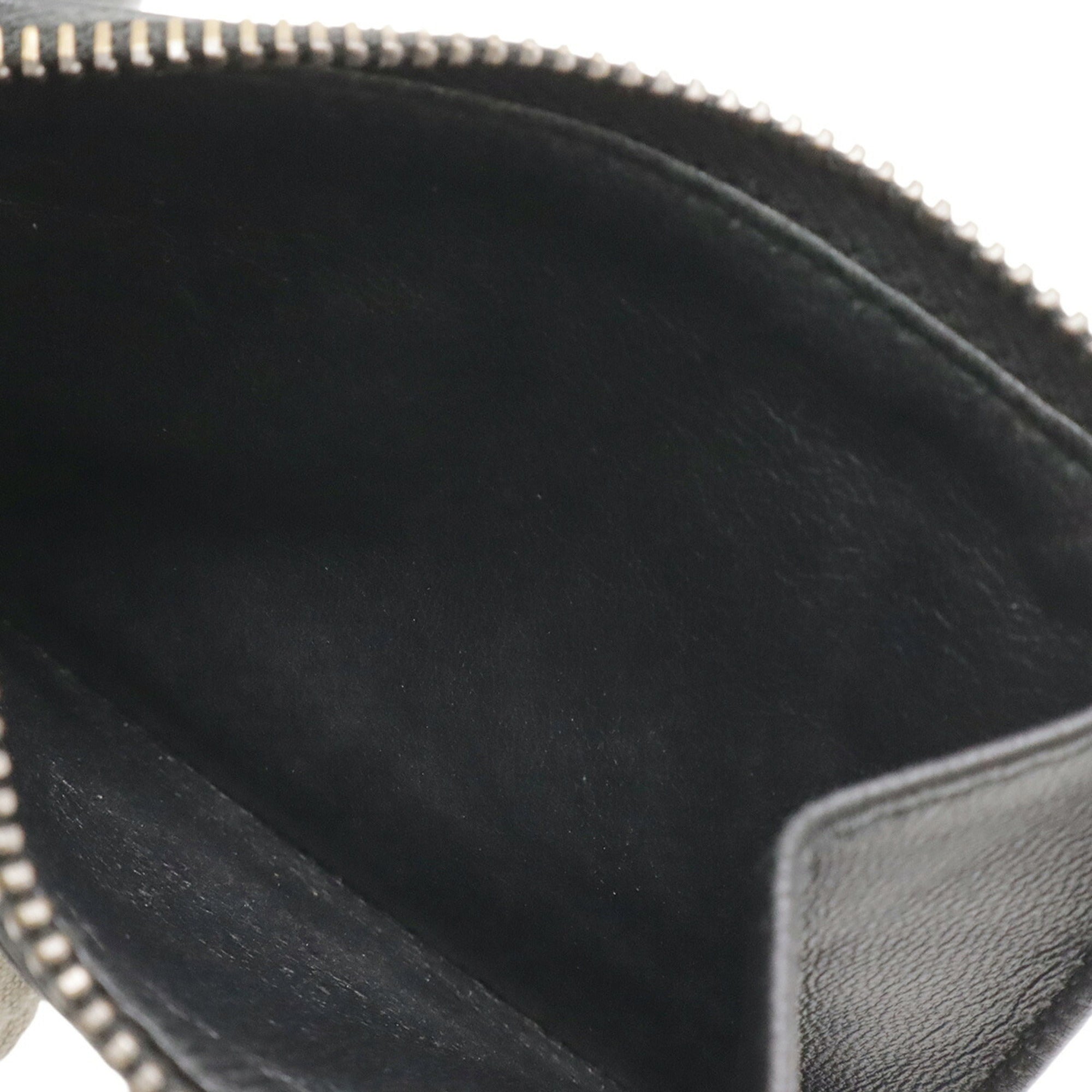 Bottega Veneta Black Intrecciato Coin Purse/Coin Case (Pre-Owned)