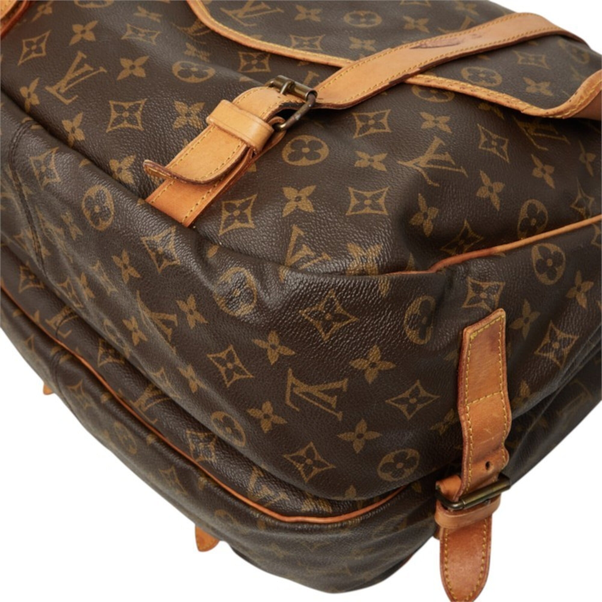 Louis Vuitton Brown Pvc Leather Shoulder Bag (Pre-Owned)