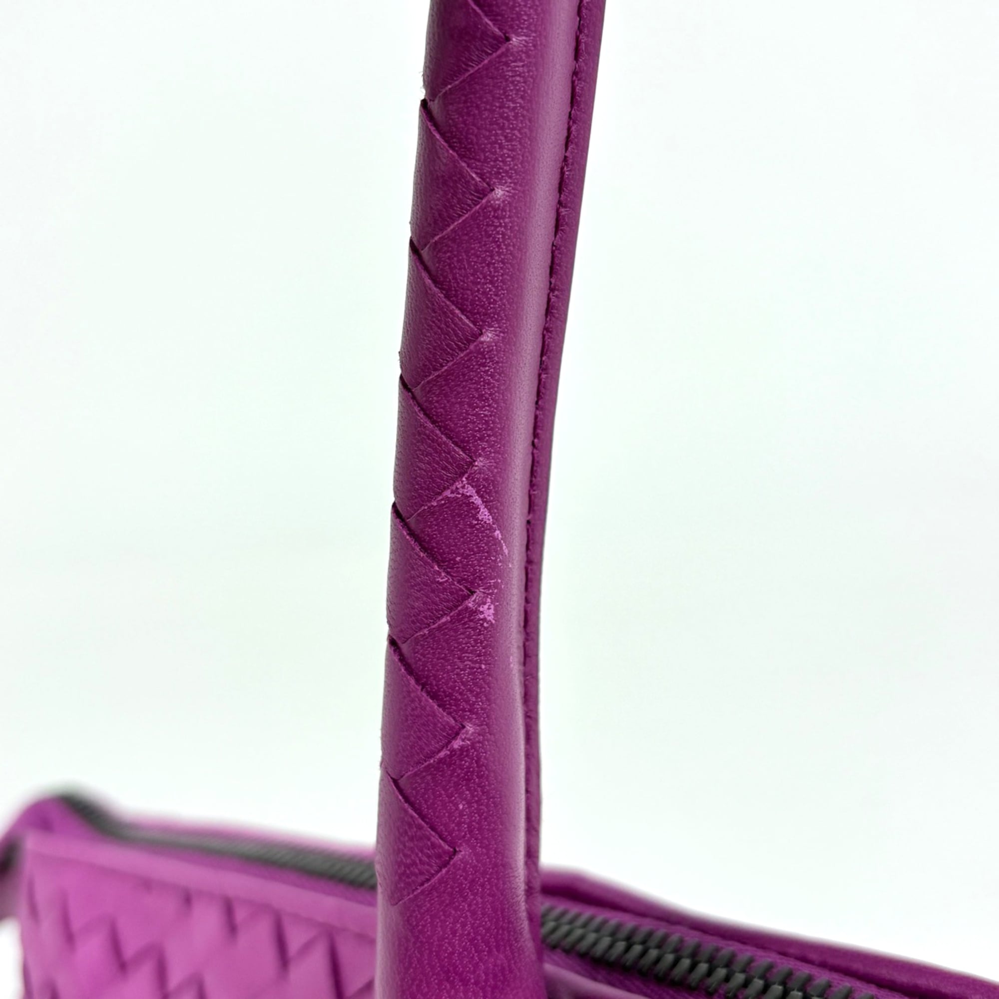 Bottega Veneta Intrecciato Purple Intrecciato Tote Bag (Pre-Owned)
