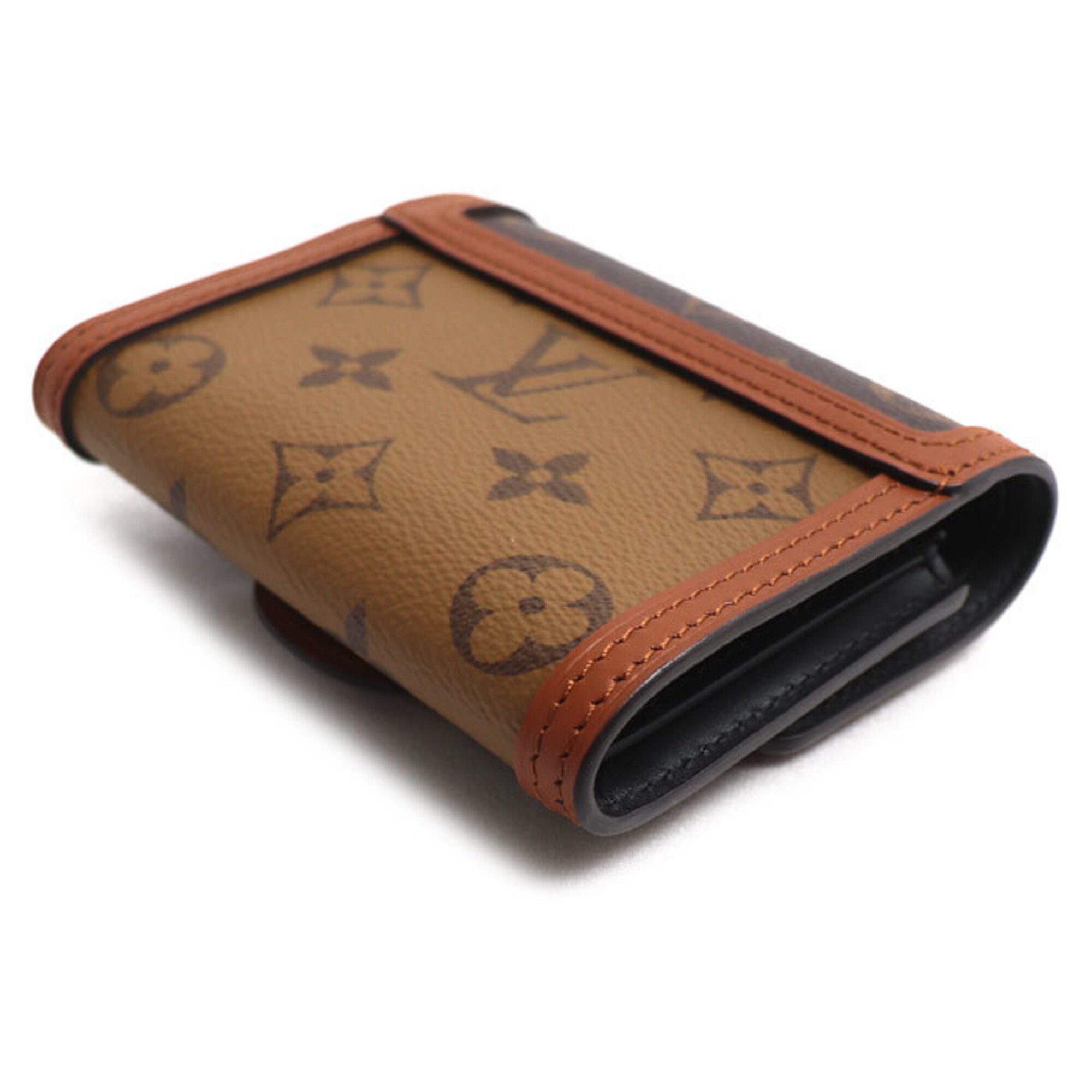 Louis Vuitton Brown Monogram Reverse Wallet (Tri-Fold) (Pre-Owned)