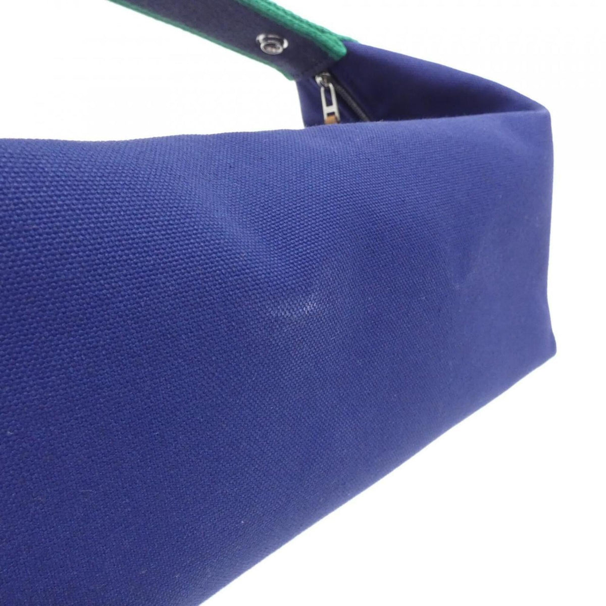 Hermes Blue Canvas Pouch (Pre-Owned)