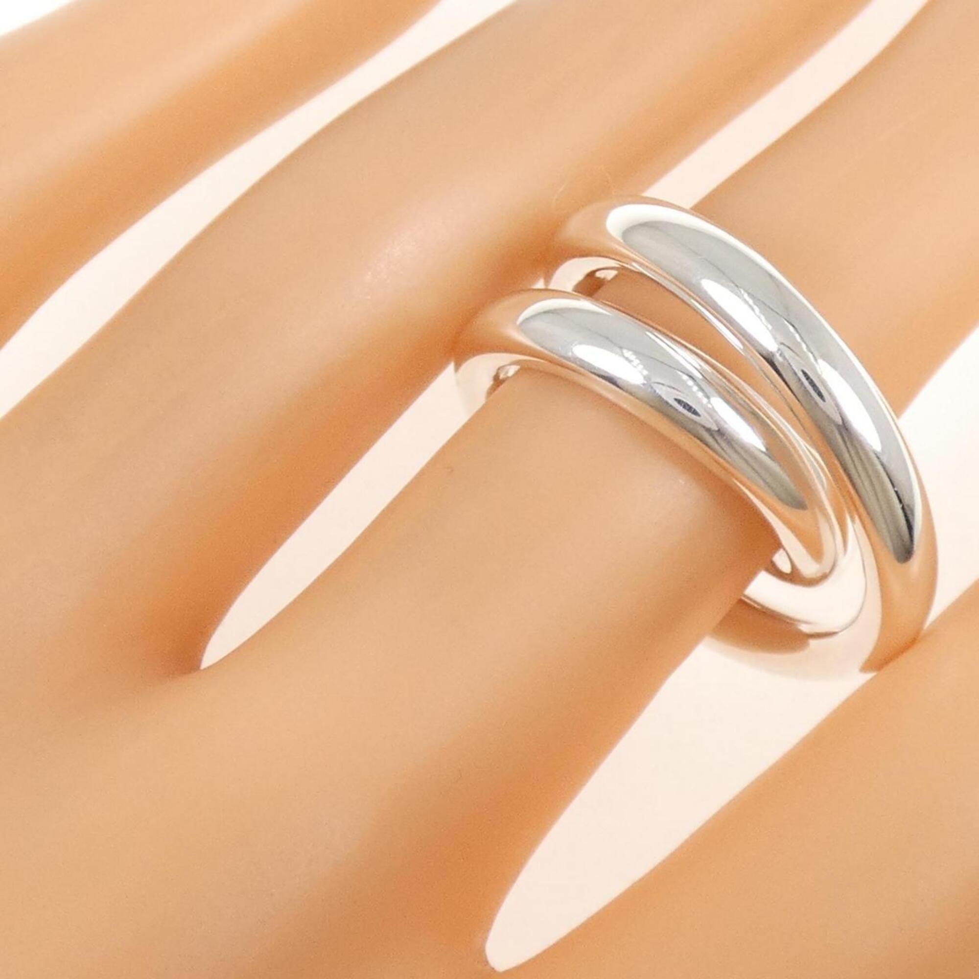 Hermes Silver 925 Band Ring (Pre-Owned)