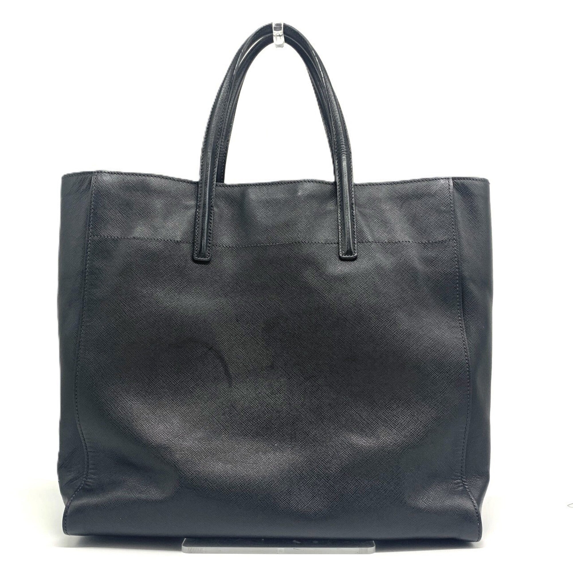 Prada Saffiano Black Saffiano Tote Bag (Pre-Owned)
