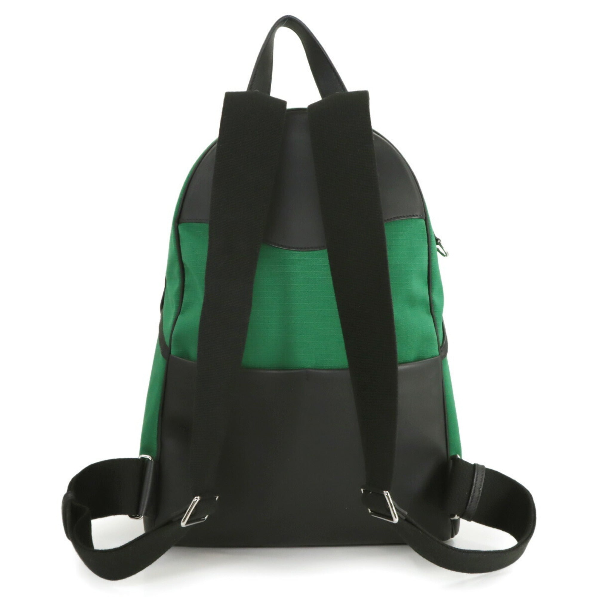 Hermes Black Green Swift Leather Backpack (Pre-Owned)