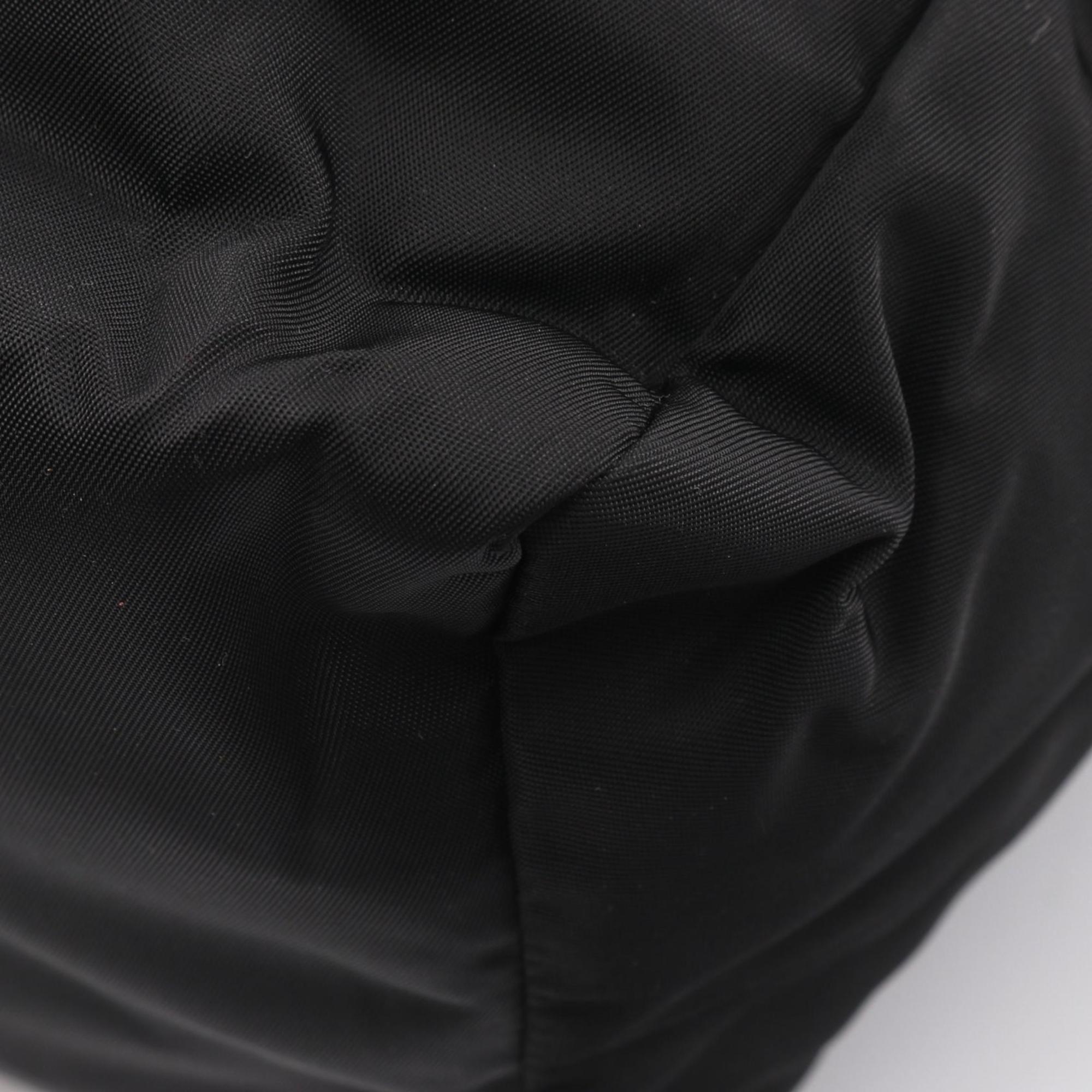 Bottega Veneta Black Nylon Clutch Bag (Pre-Owned)