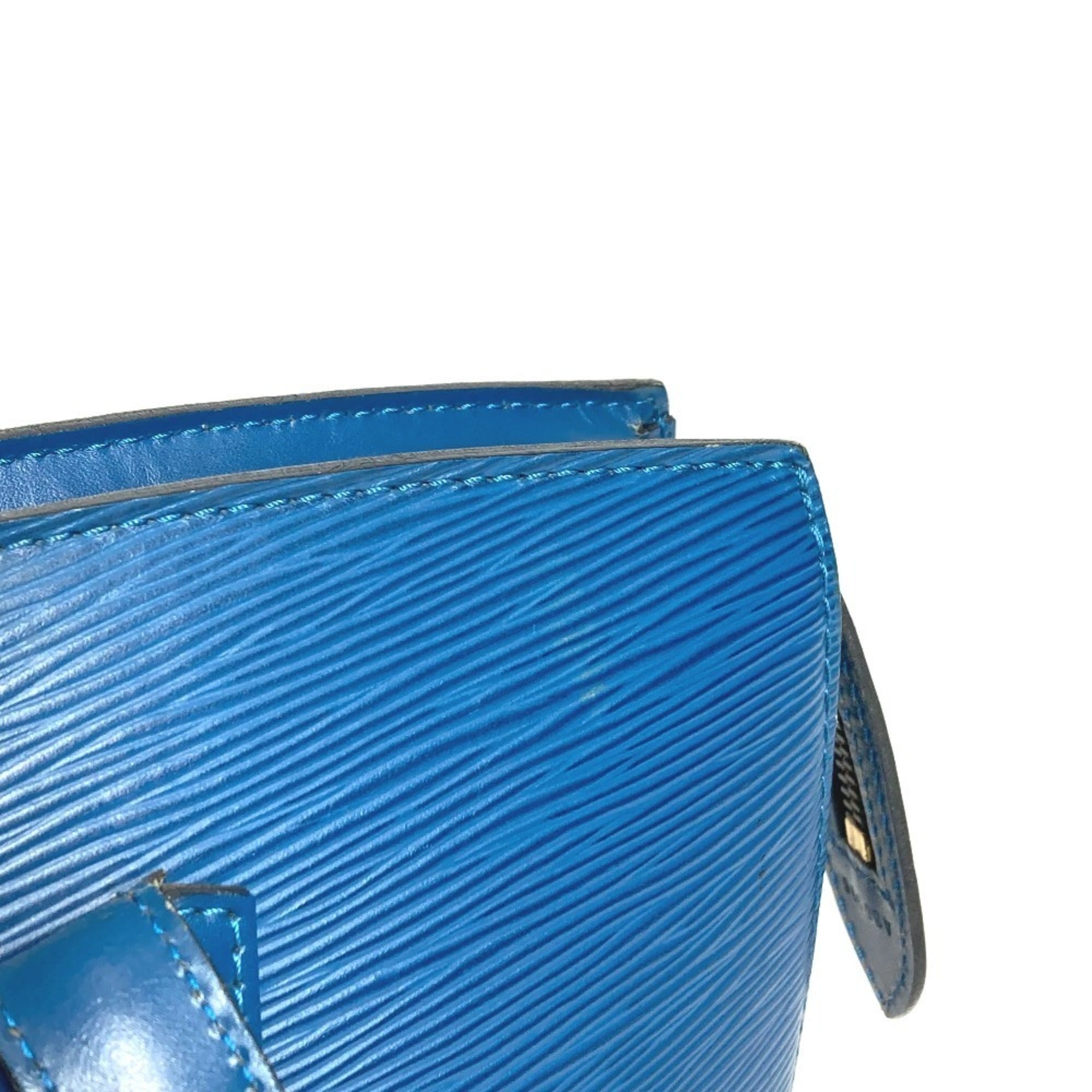 Louis Vuitton Blue Toledo Blue Epi Leather Shoulder Bag Tote Bag (Pre-Owned)