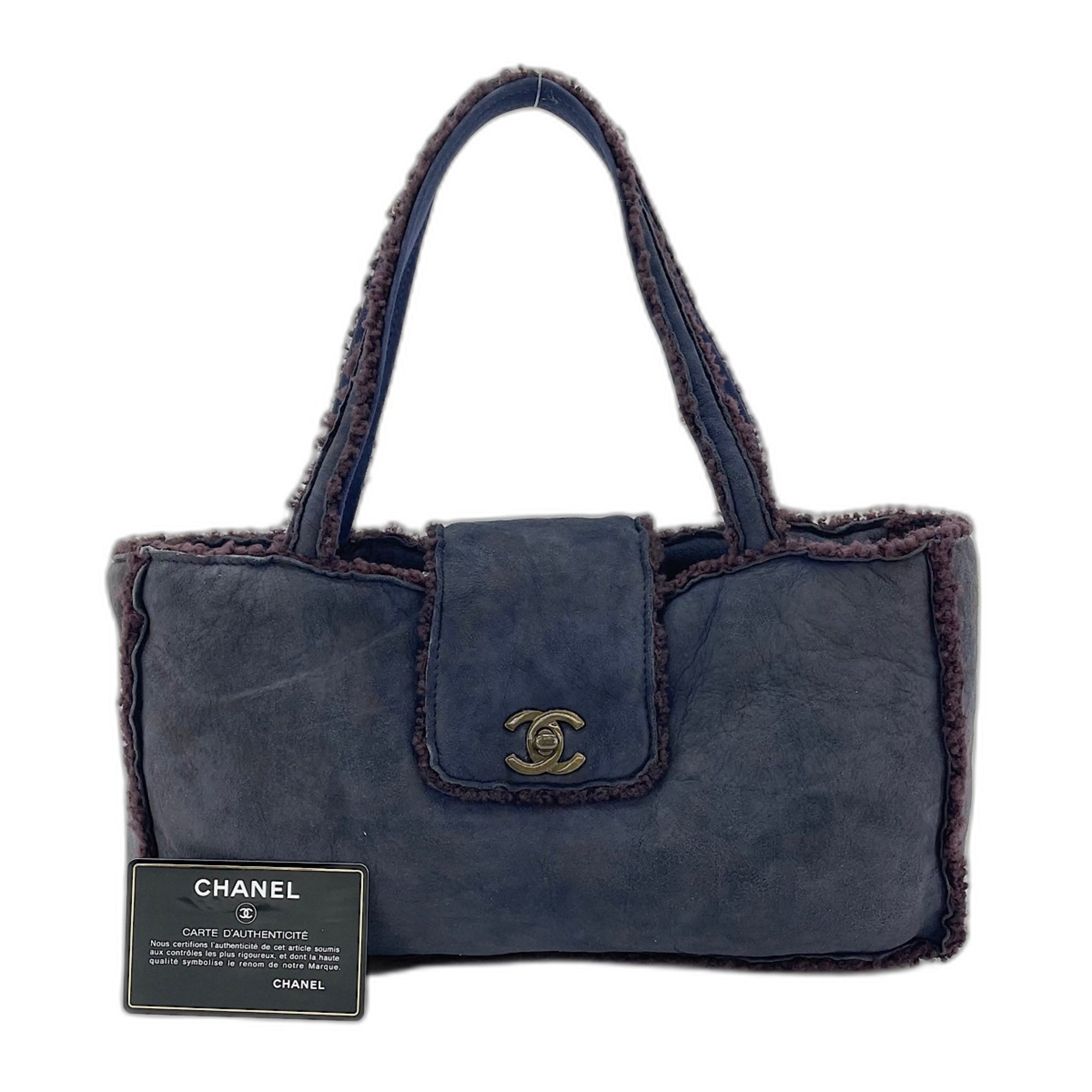 Chanel Navy Handbag (Pre-Owned)