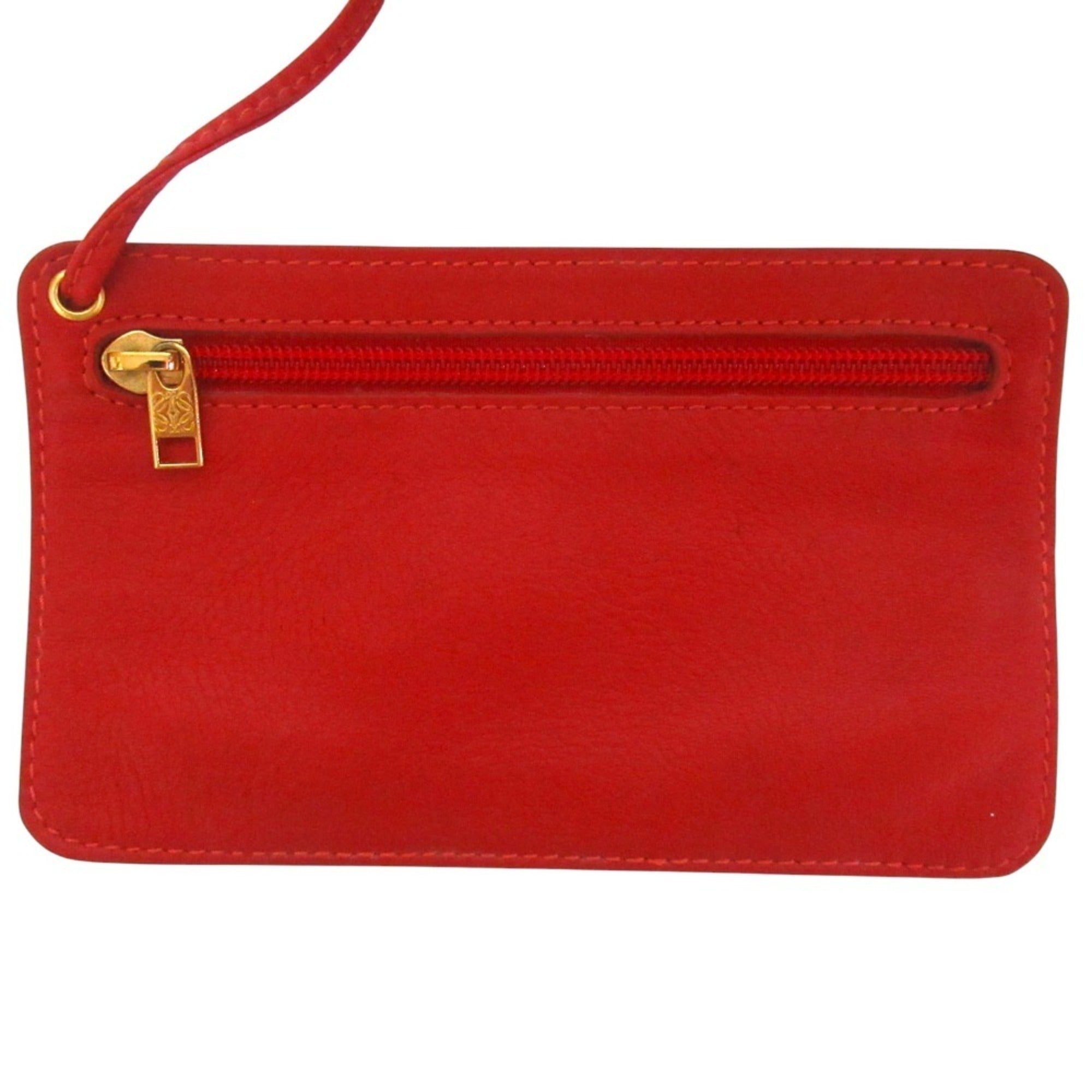 Loewe Red Color Leather Backpack (Pre-Owned)