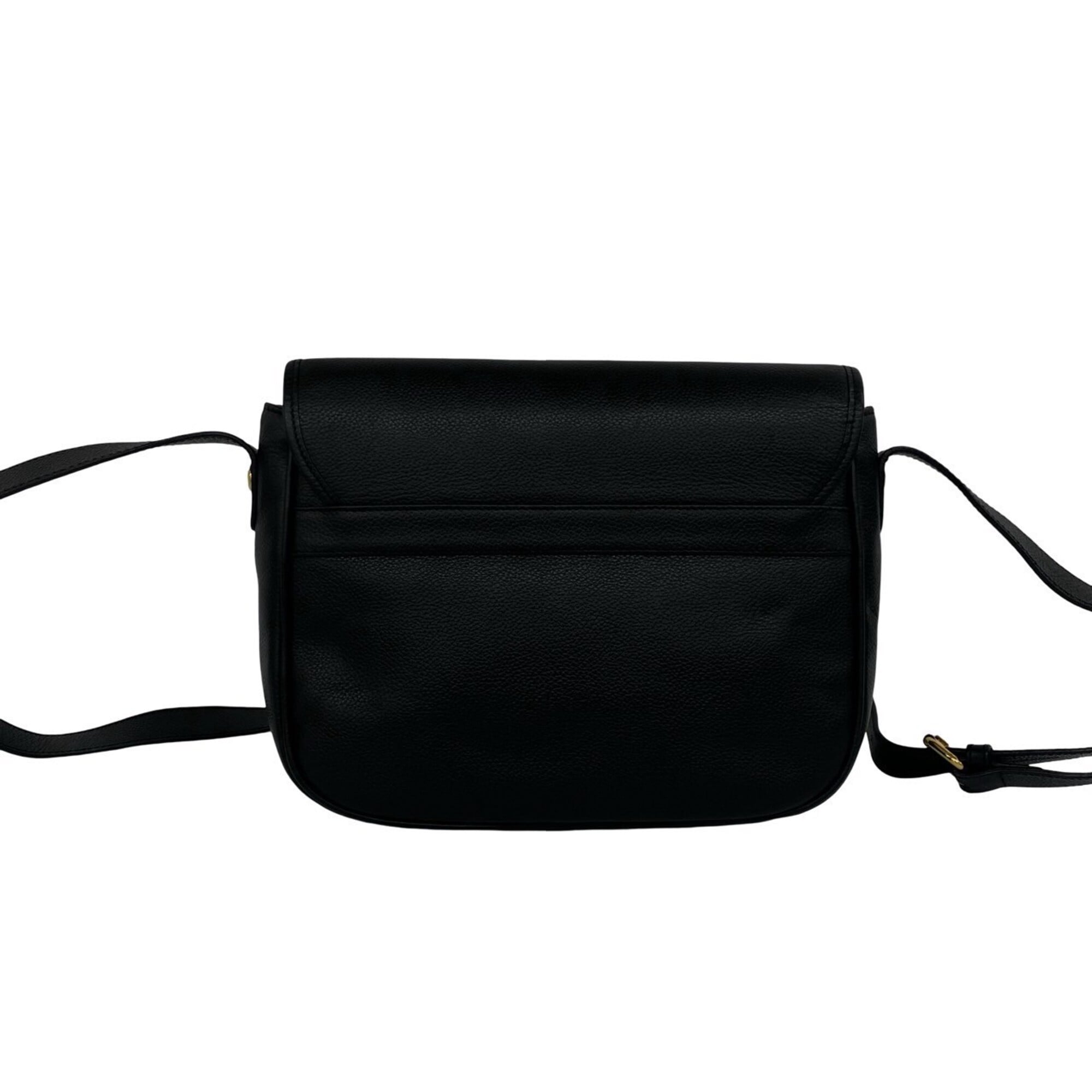Burberry Black Leather Pochette Shoulder Bag (Pre-Owned)