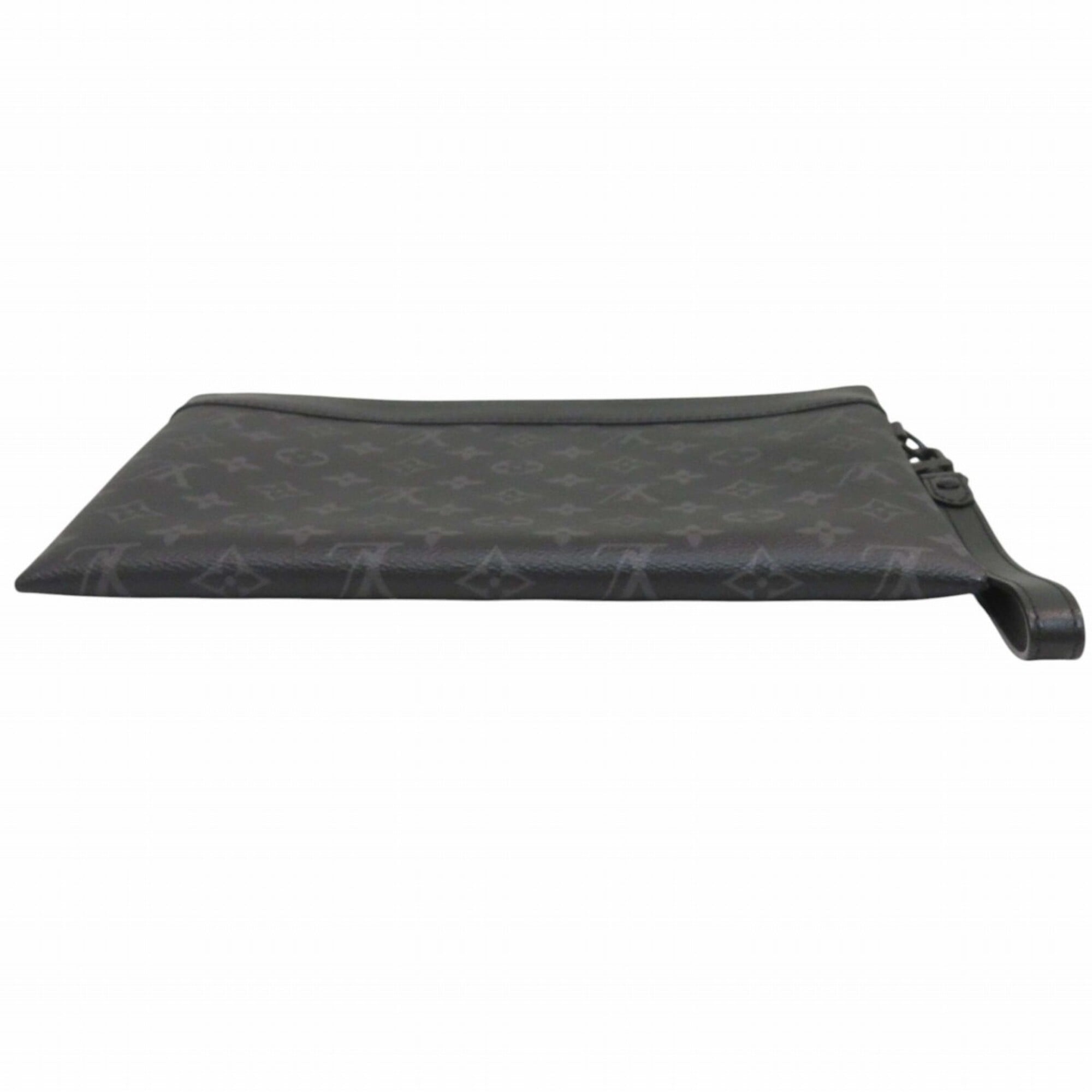 Louis Vuitton Black Monogram Eclipse Clutch Bag (Pre-Owned)