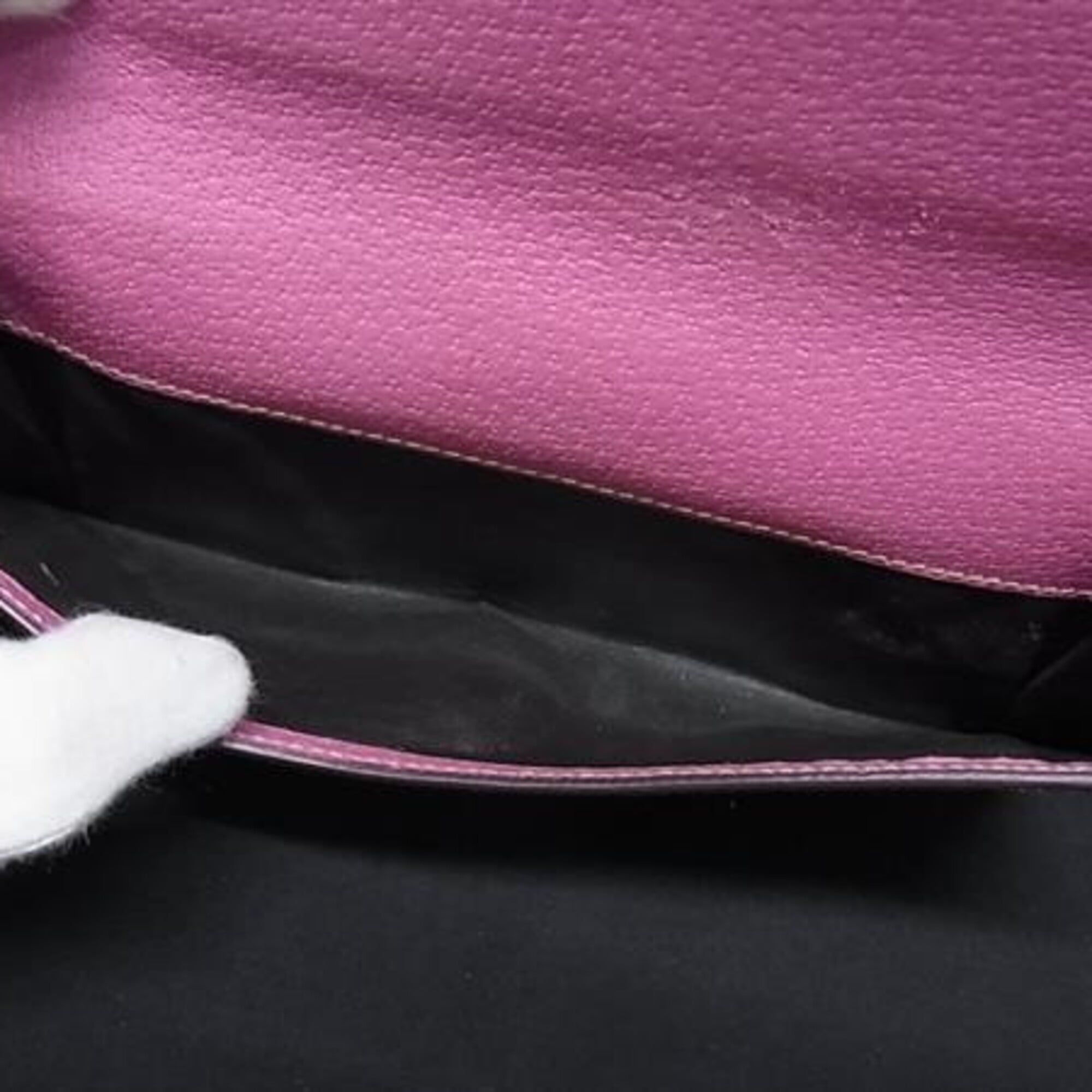 Gucci Brown Pink Gg Canvas Leather Long Wallet (Bi-Fold) (Pre-Owned)