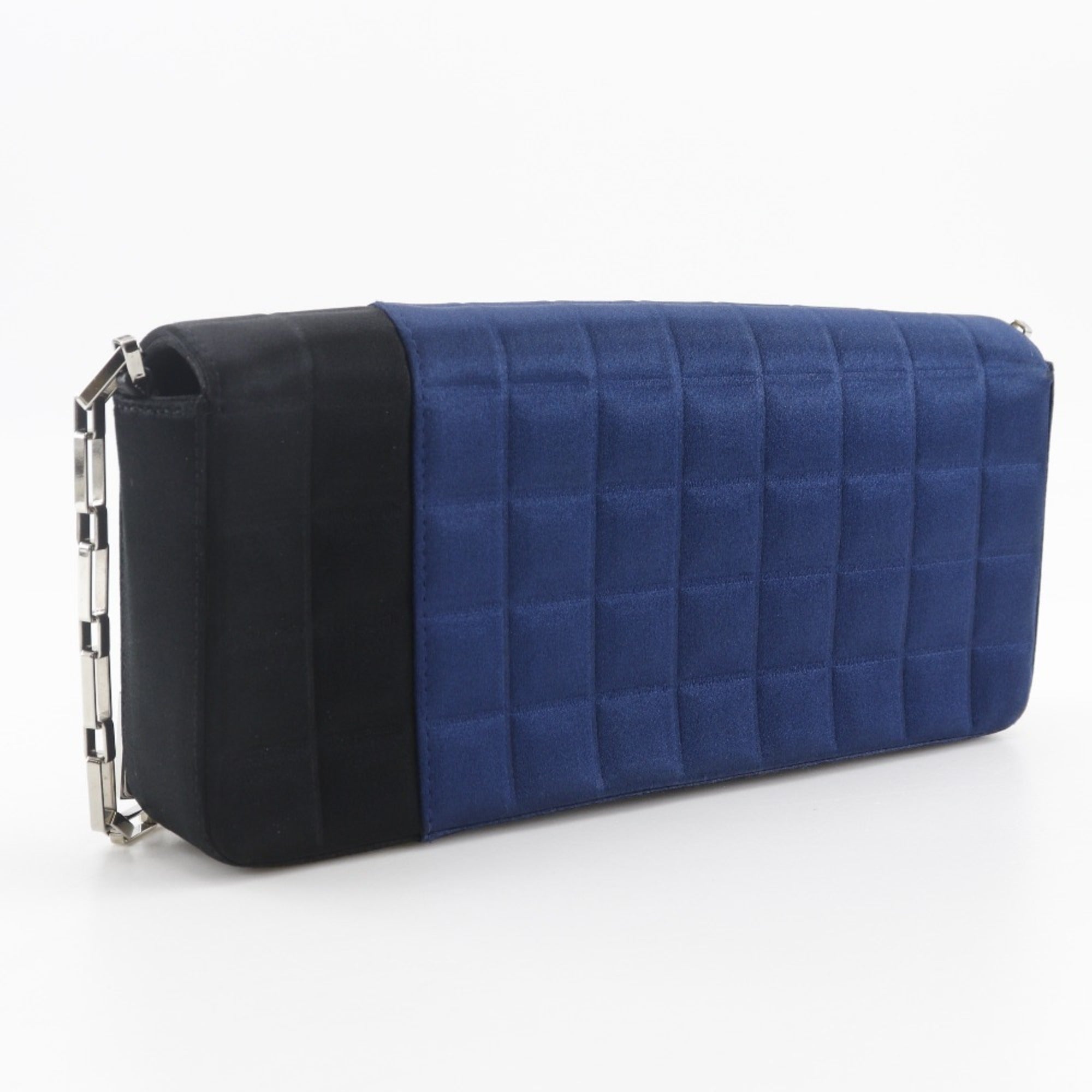 Chanel Blue Satin Shoulder Bag (Pre-Owned)