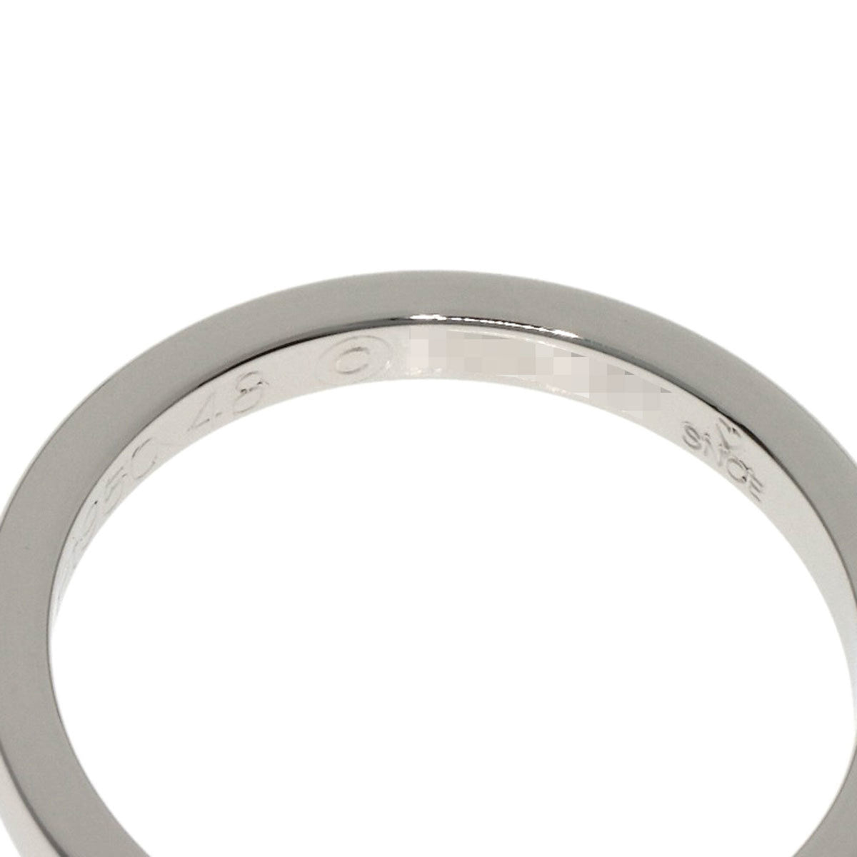 Cartier Platinum Platinum 950 Band Ring (Pre-Owned)