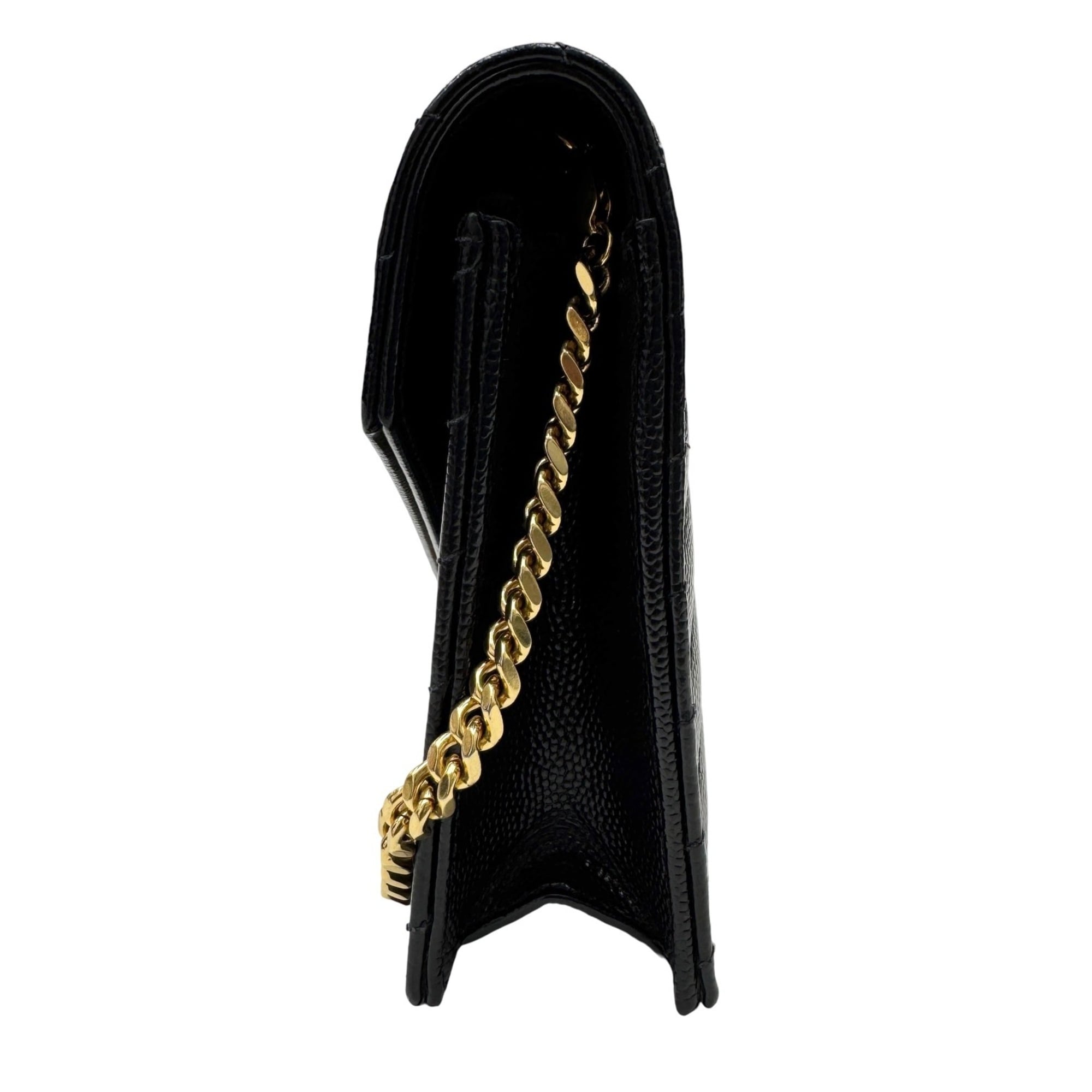 Saint Laurent Black Chain/Shoulder Wallet (Pre-Owned)