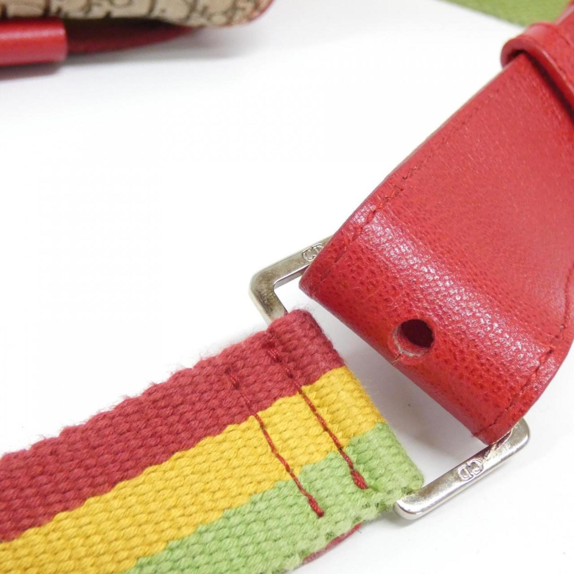 Christian Dior Beige Multi-Color Canvas Fanny Pack (Pre-Owned)
