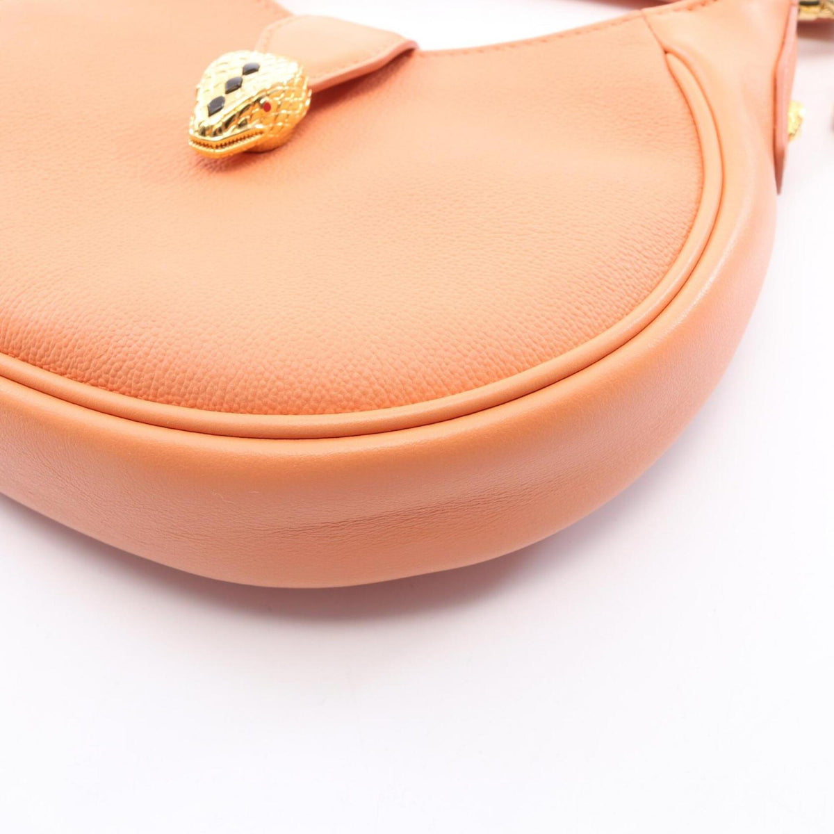 Bvlgari Orange Leather Handbag Shoulder Bag (Pre-Owned)