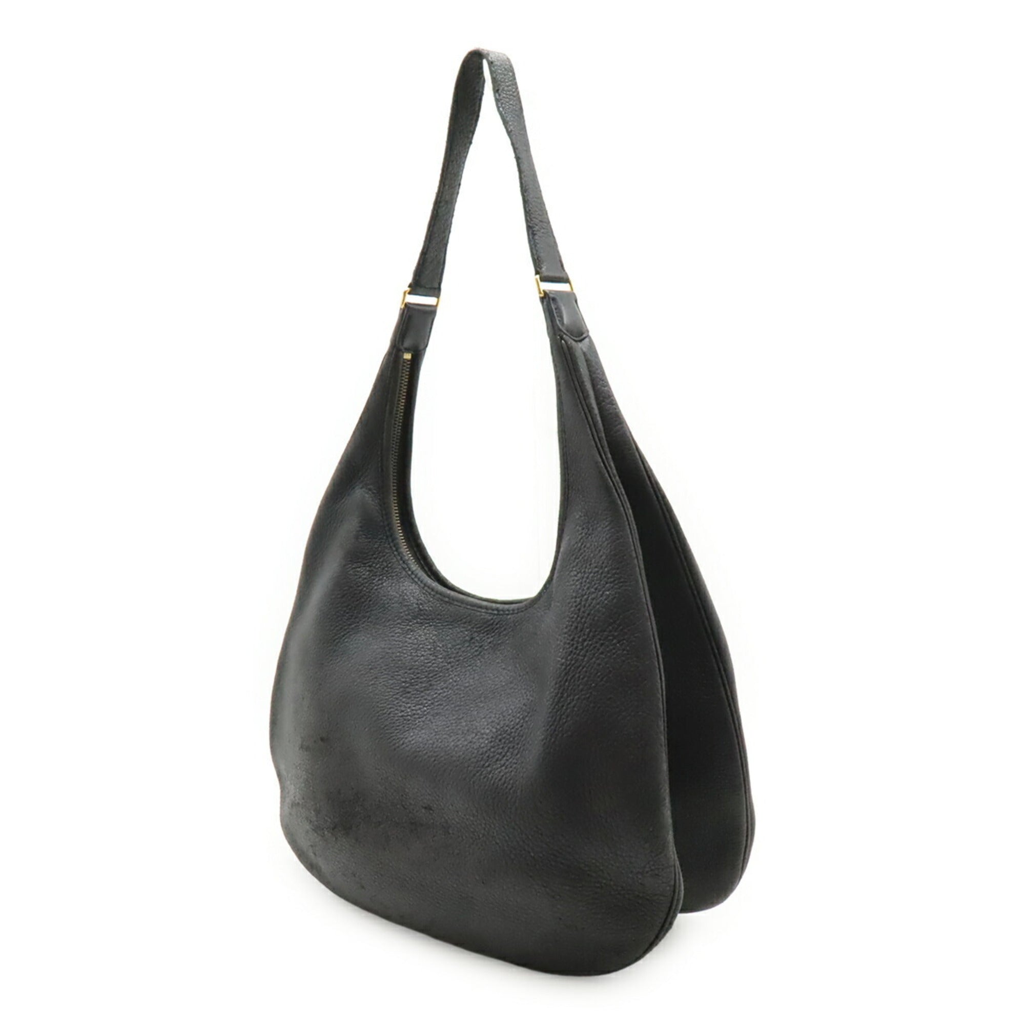 Hermes Black Taurillon Clemence Leather Shoulder Bag (Pre-Owned)
