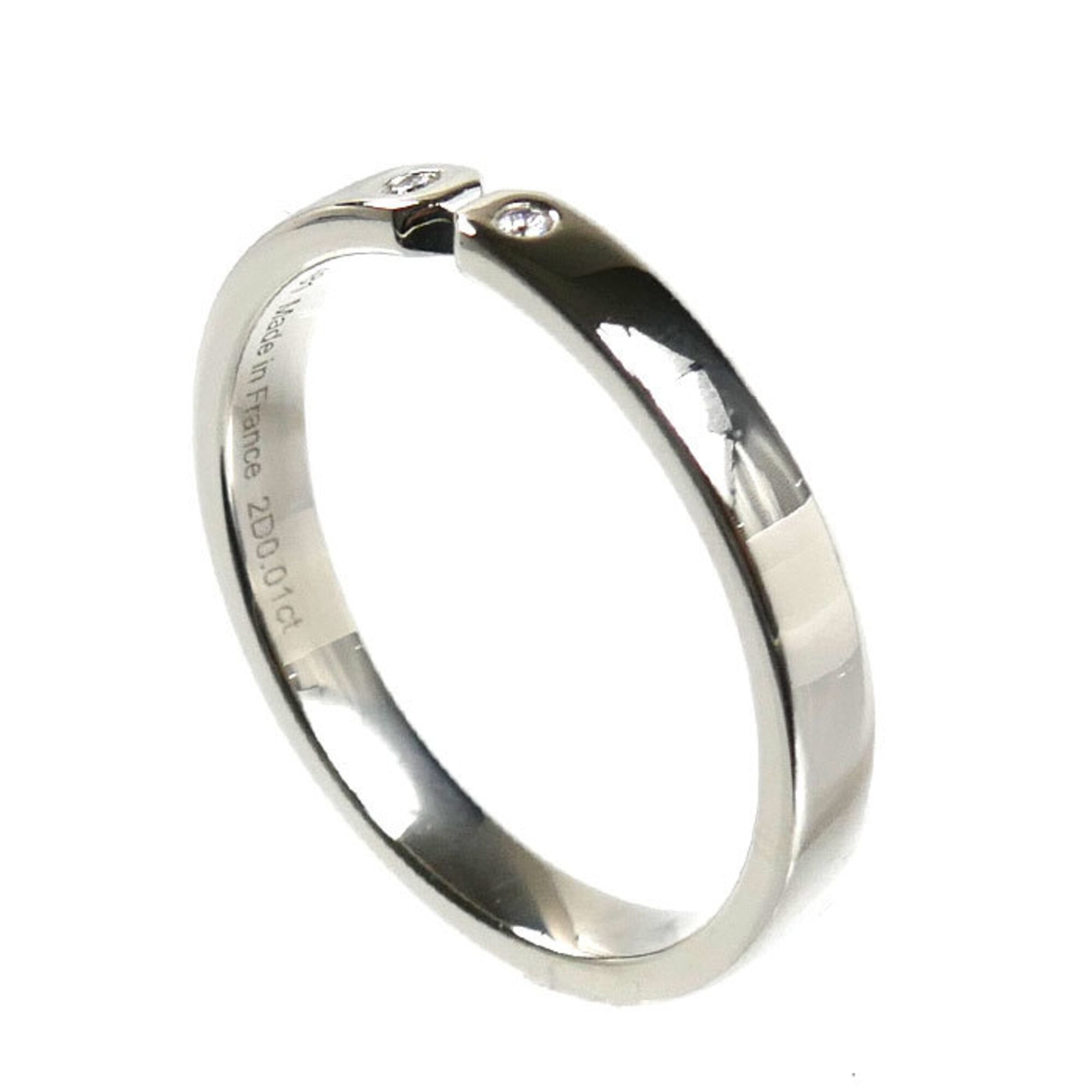 Hermes Platinum 950 Band Ring (Pre-Owned)
