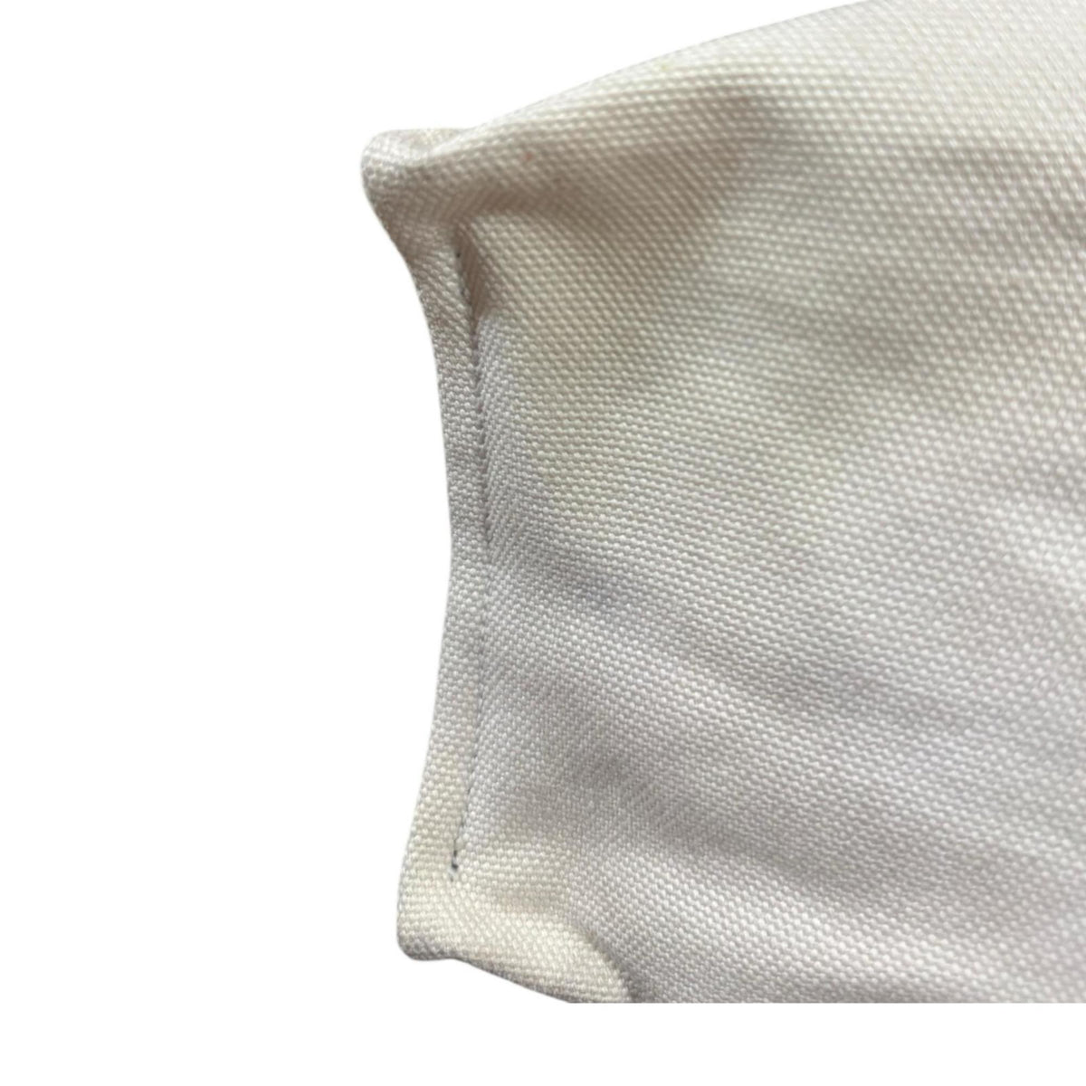 Hermes Navy White Canvas Shoulder Bag (Pre-Owned)