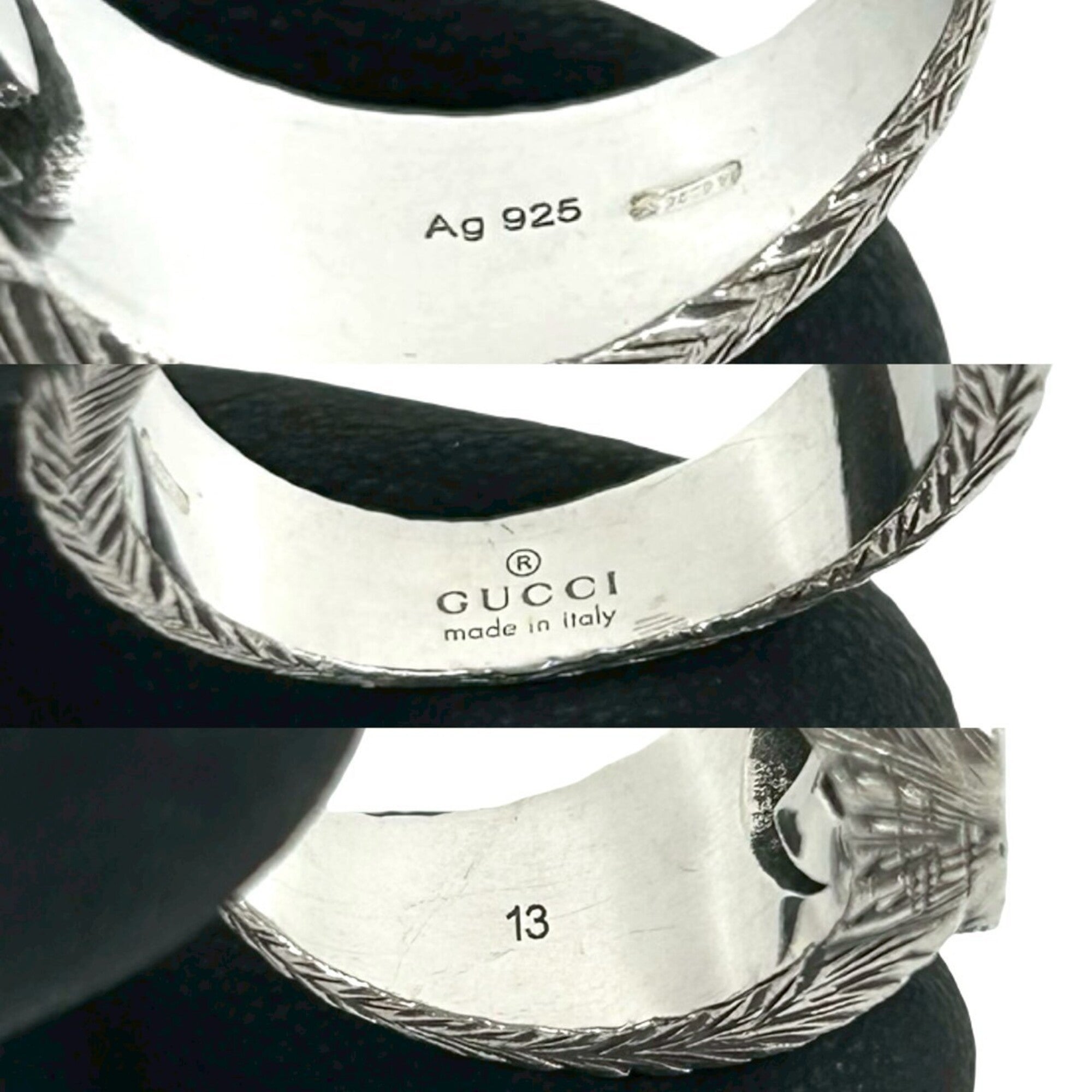 Gucci Silver Silver 925 Band Ring (Pre-Owned)