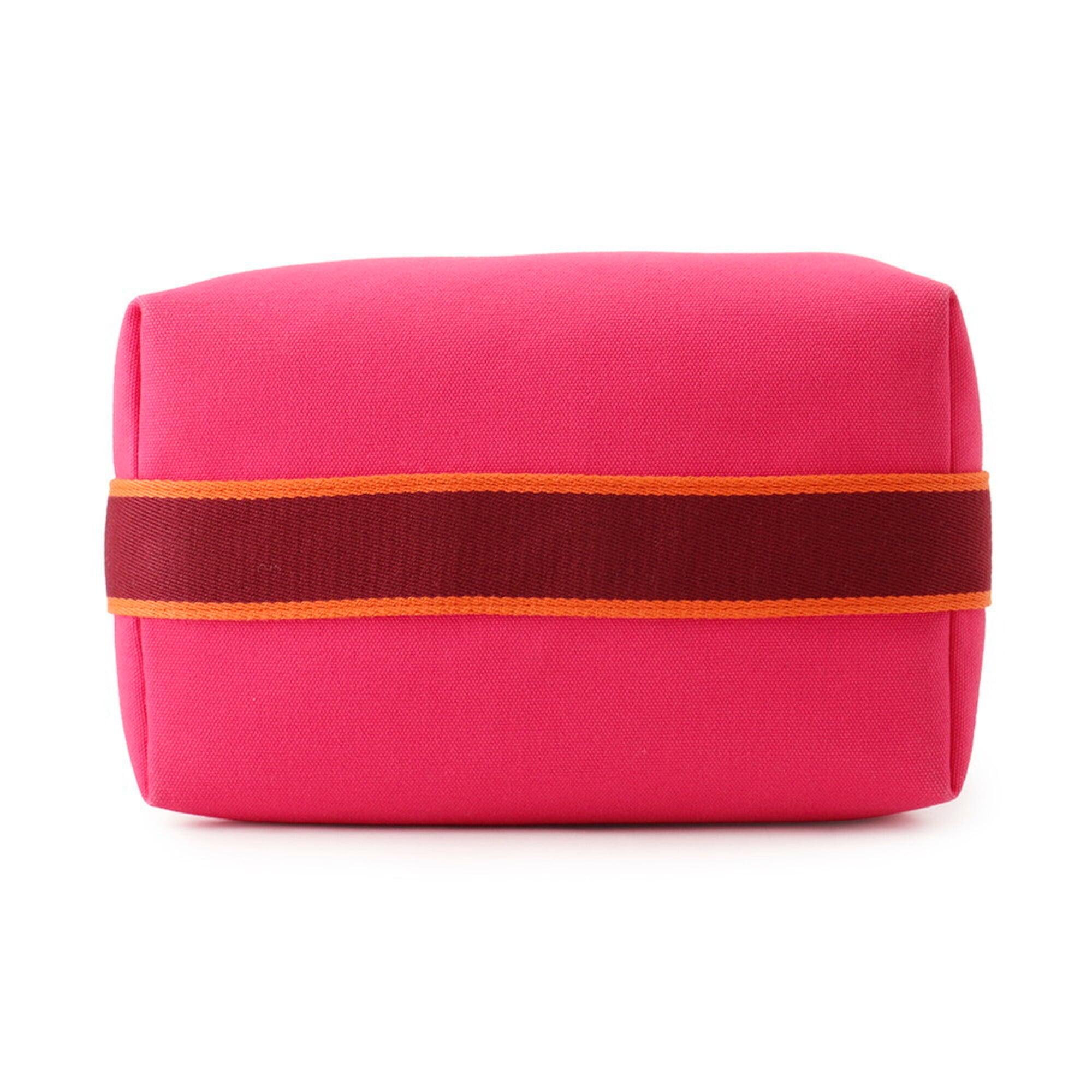 Hermes Kara Pink Canvas Handbag Pouch (Pre-Owned)