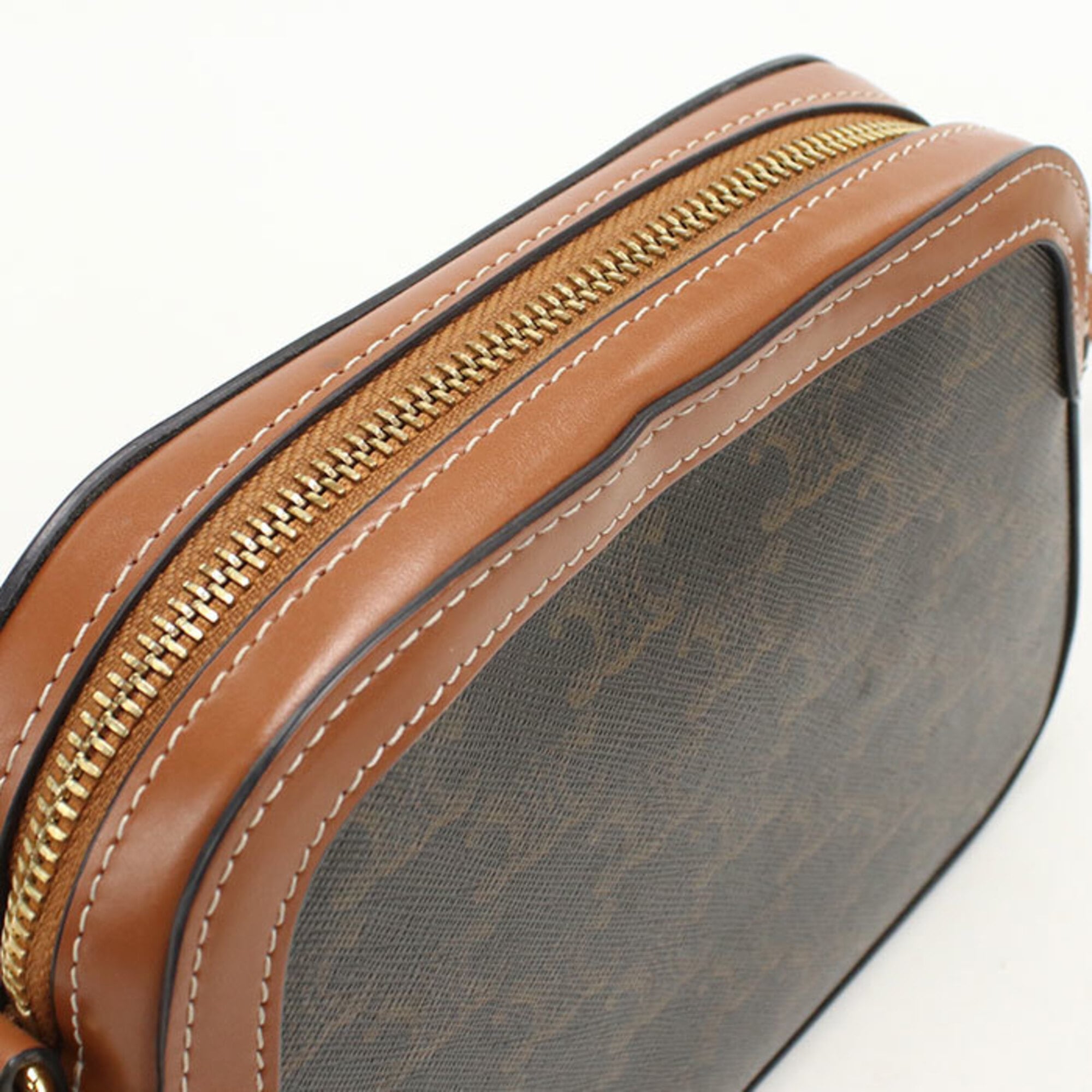 Celine Brown Pvc Leather Shoulder Bag (Pre-Owned)