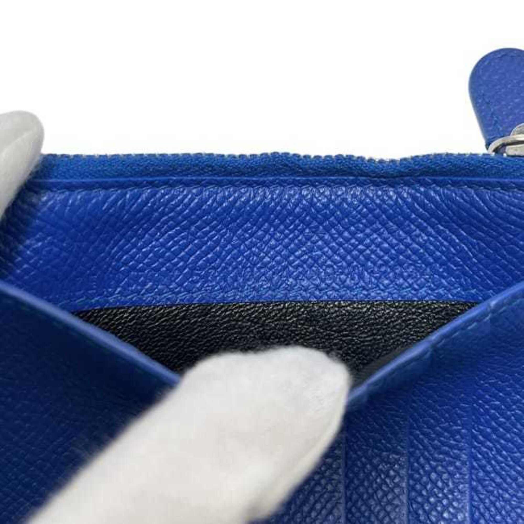 Balenciaga Blue Leather Coin Purse/Coin Case (Pre-Owned)